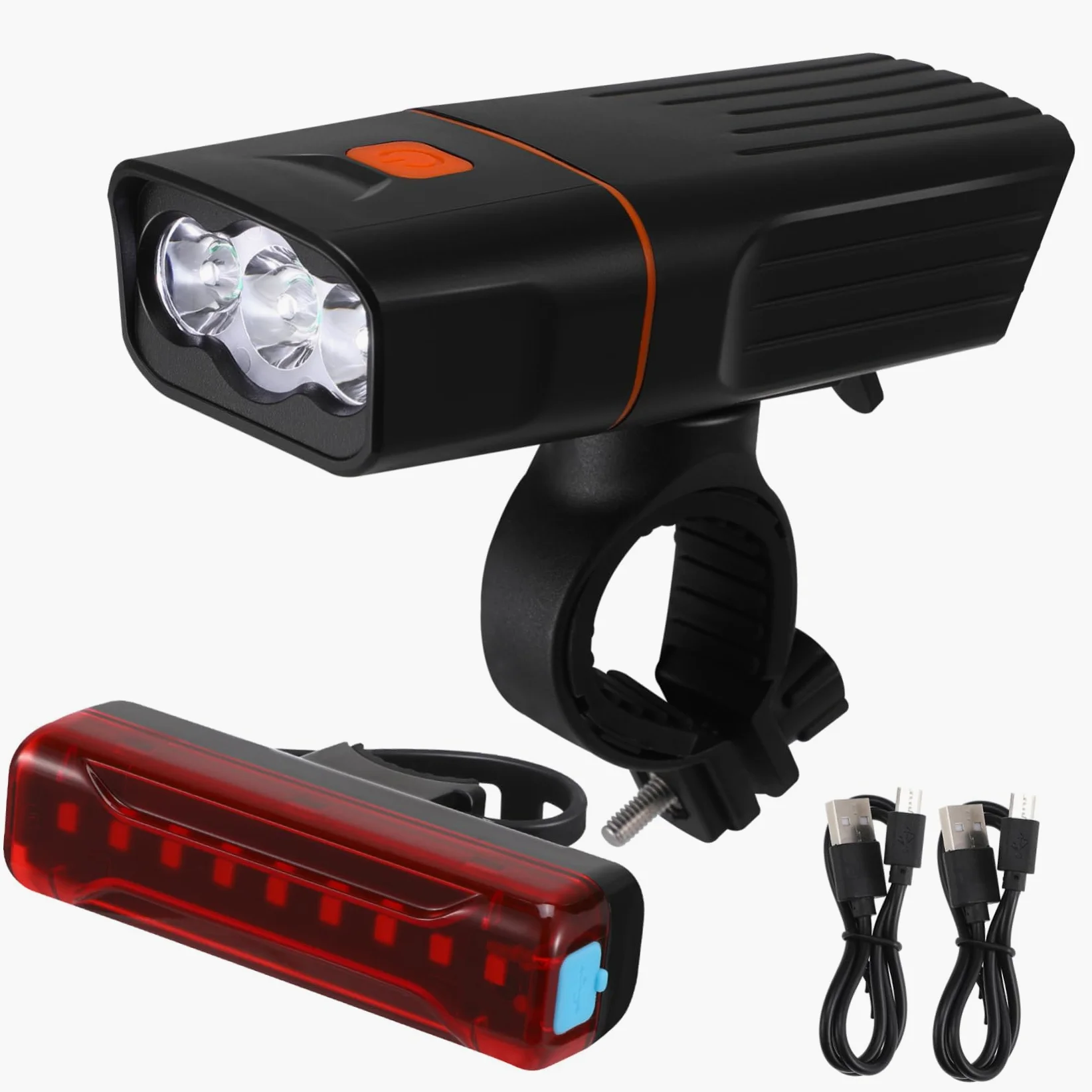 TOYANDONA 1 Juego Faro de Bicicleta Luces de Bicicleta Noche Faros Delanteros de Bicicleta luz de la Bici Bike Luces para Bicicleta luz Delantera de Bicicleta Faro para Ciclo AbS Negro