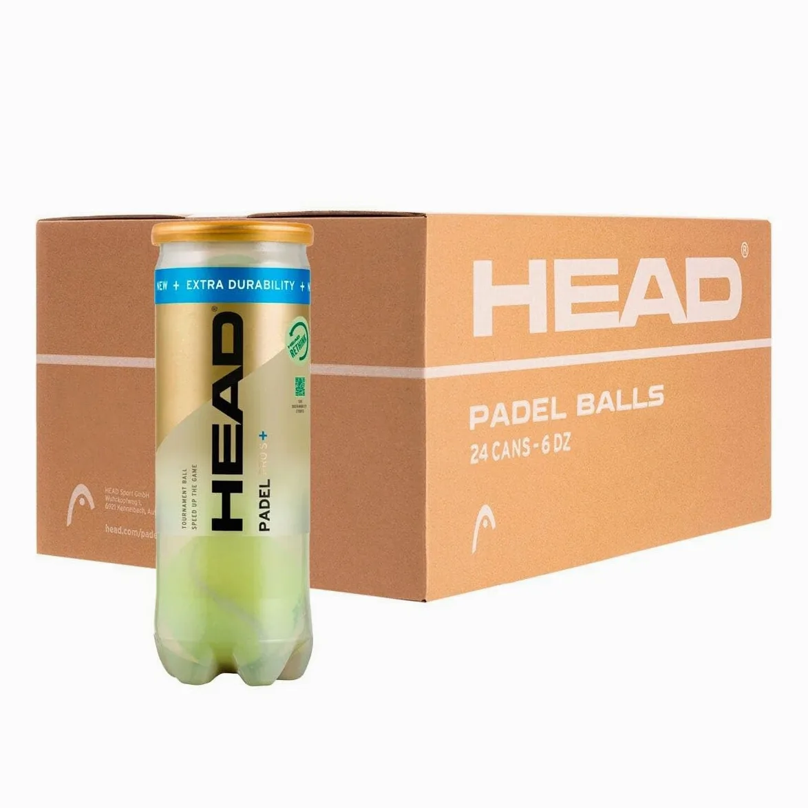HEAD Cajon DE 24 Botes DE 3 Bolas Padel Pro S +