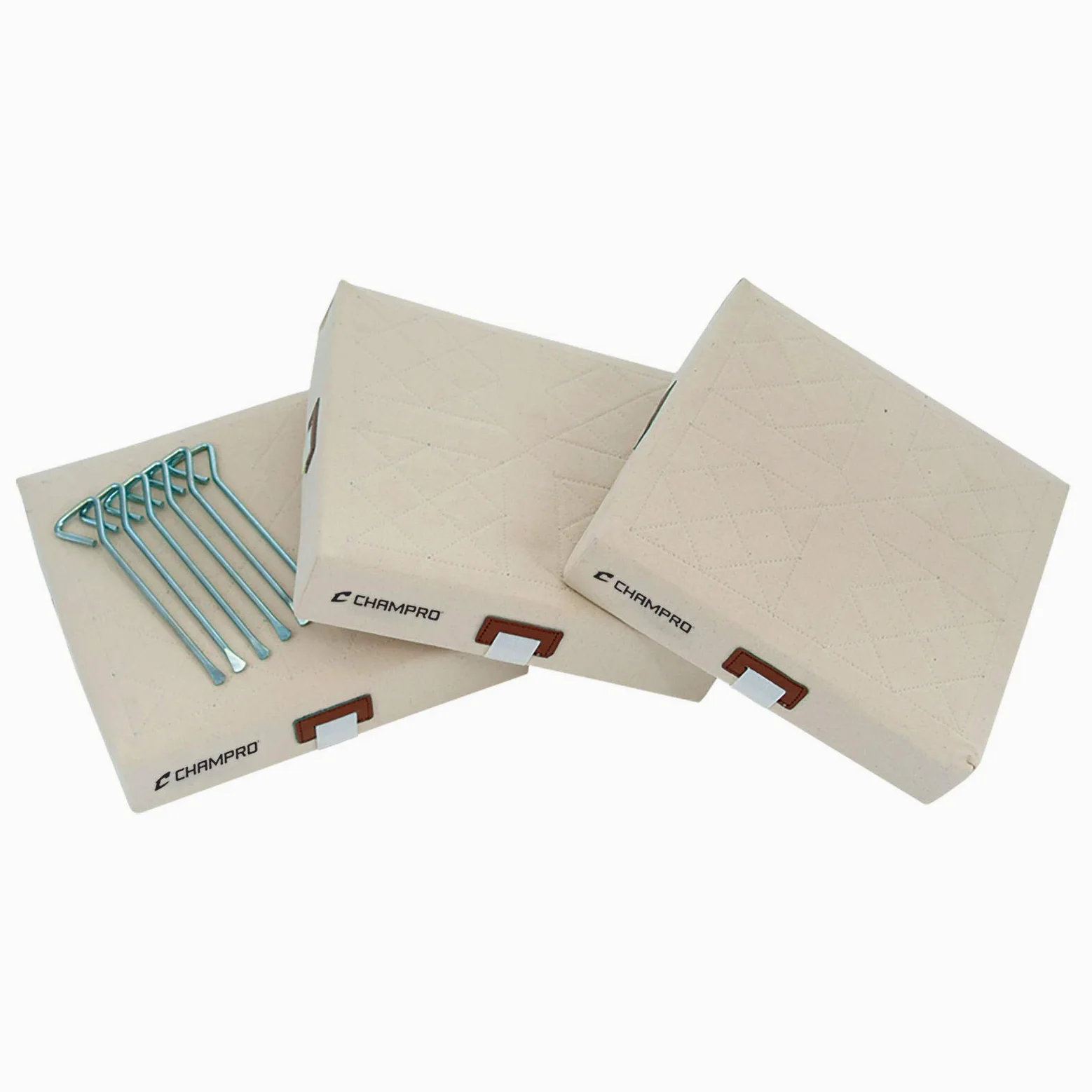 Champro Deportes 14 "x 2" Lienzo Acolchado Base Beige, 14 "x14 x2