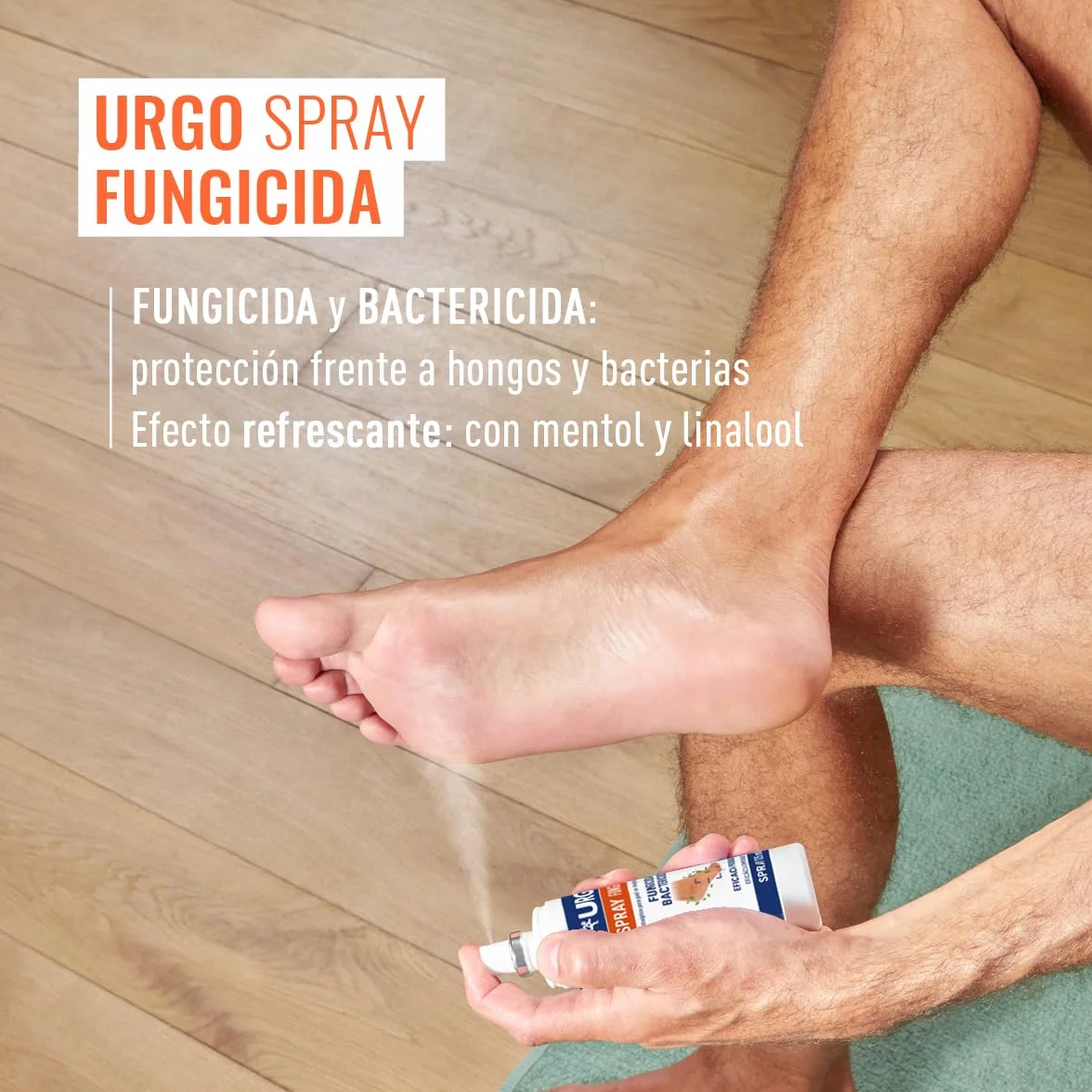 Urgo Spray fungicida antiséptico 125 ml Elimina hongos bacterias mal olor