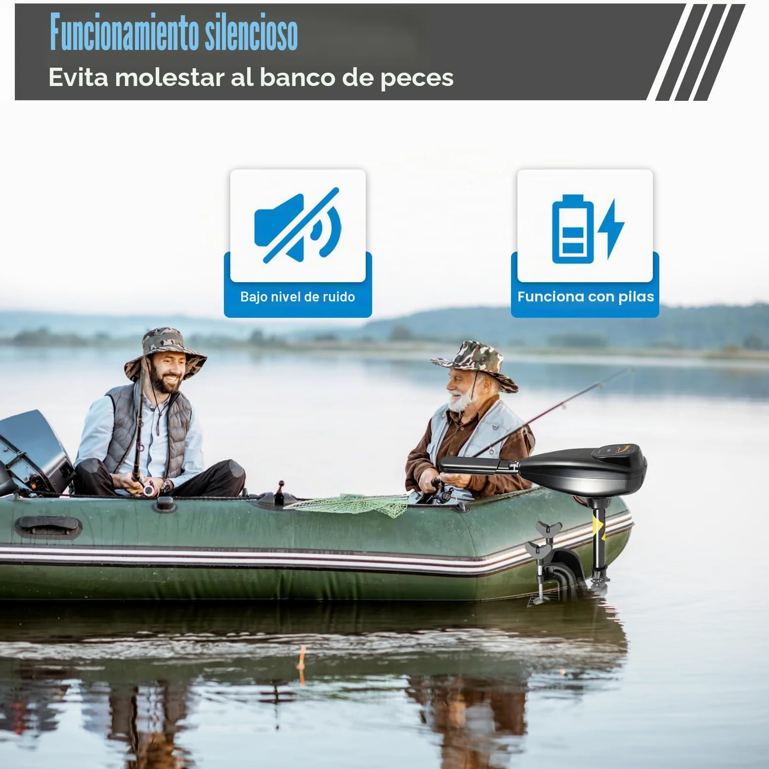 Motor Fueraborda Electrico, 12V Motor Paddle Surf, 626W Propulsor Acuatico con Empuje de 80lbs, Motor de Cobre Puro, Hélice de 3 Palas, para Botes Pequeños, Barca Hinchable, Kayaks o Inflables