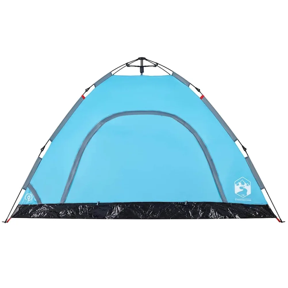 Tienda de campaña para personas con cúpula verde con sistema de liberación rápida, tienda de campaña impermeable, ultraligera con mosquitera, resistente al viento, para camping, festivales y