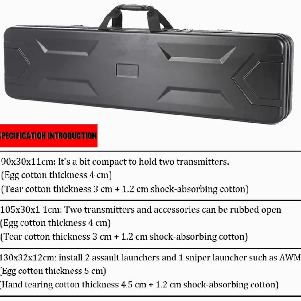 REMEK Rifles Fundas Rígidas Táctica, Estuche De Rifle Pistola Duro Ultra Protectora Bolsa Rígida para Rifle Armas Largas Almacenamiento Cajas Impermeable A Prueba De Golpes Protector