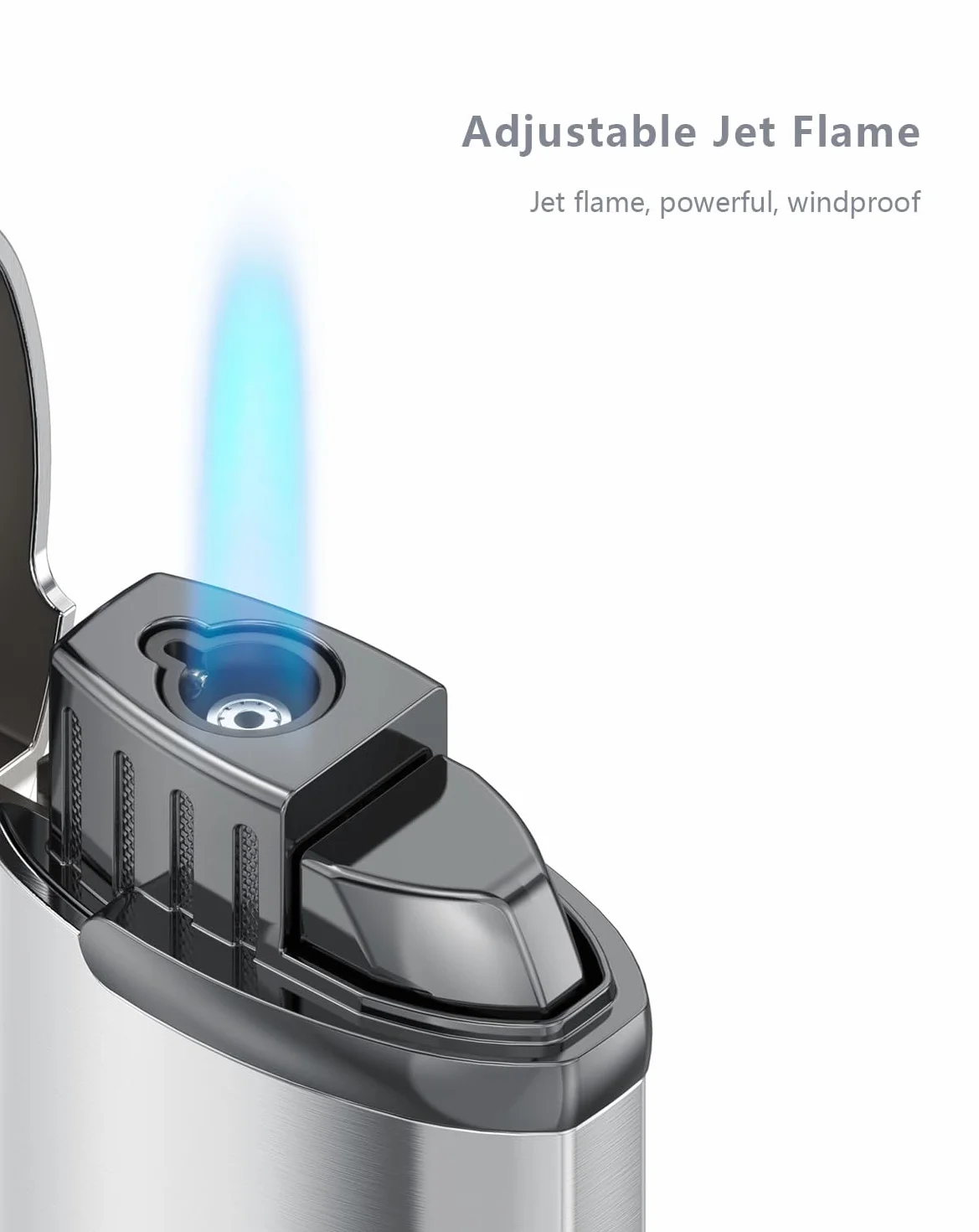 Mechero Antiviento de Gas Recargable