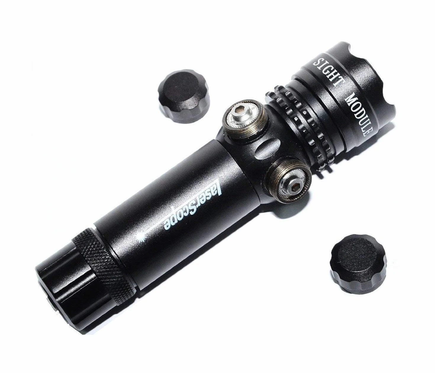 Puntero Laser Potente con Mira Telescópica y Soporte Picatinny, Ajustable para Riel 11 mm y 22 RF Airgun