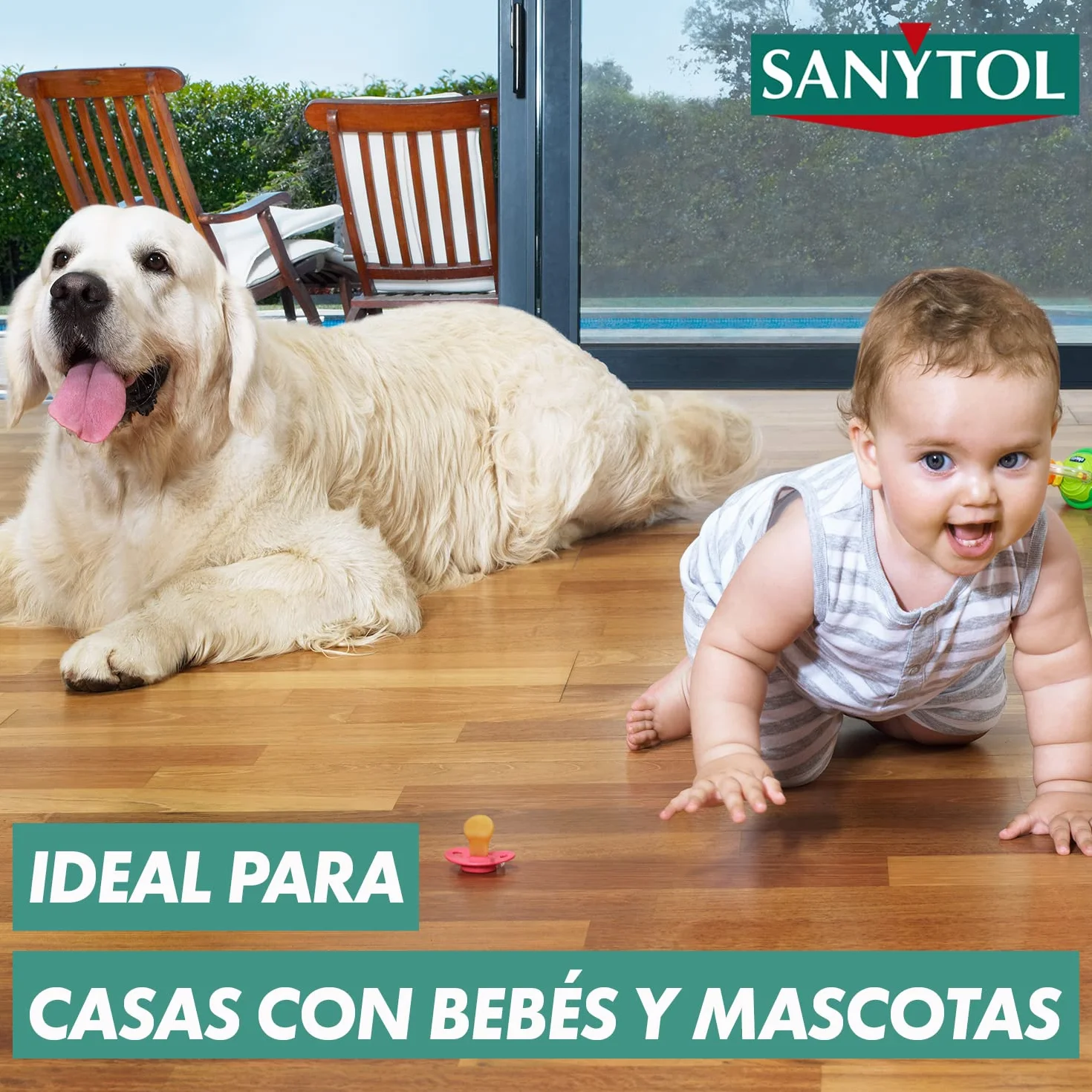 Sanytol Desinfectante Limpiahogar 4 x 1.2L Sin Lejía Eucaliptus