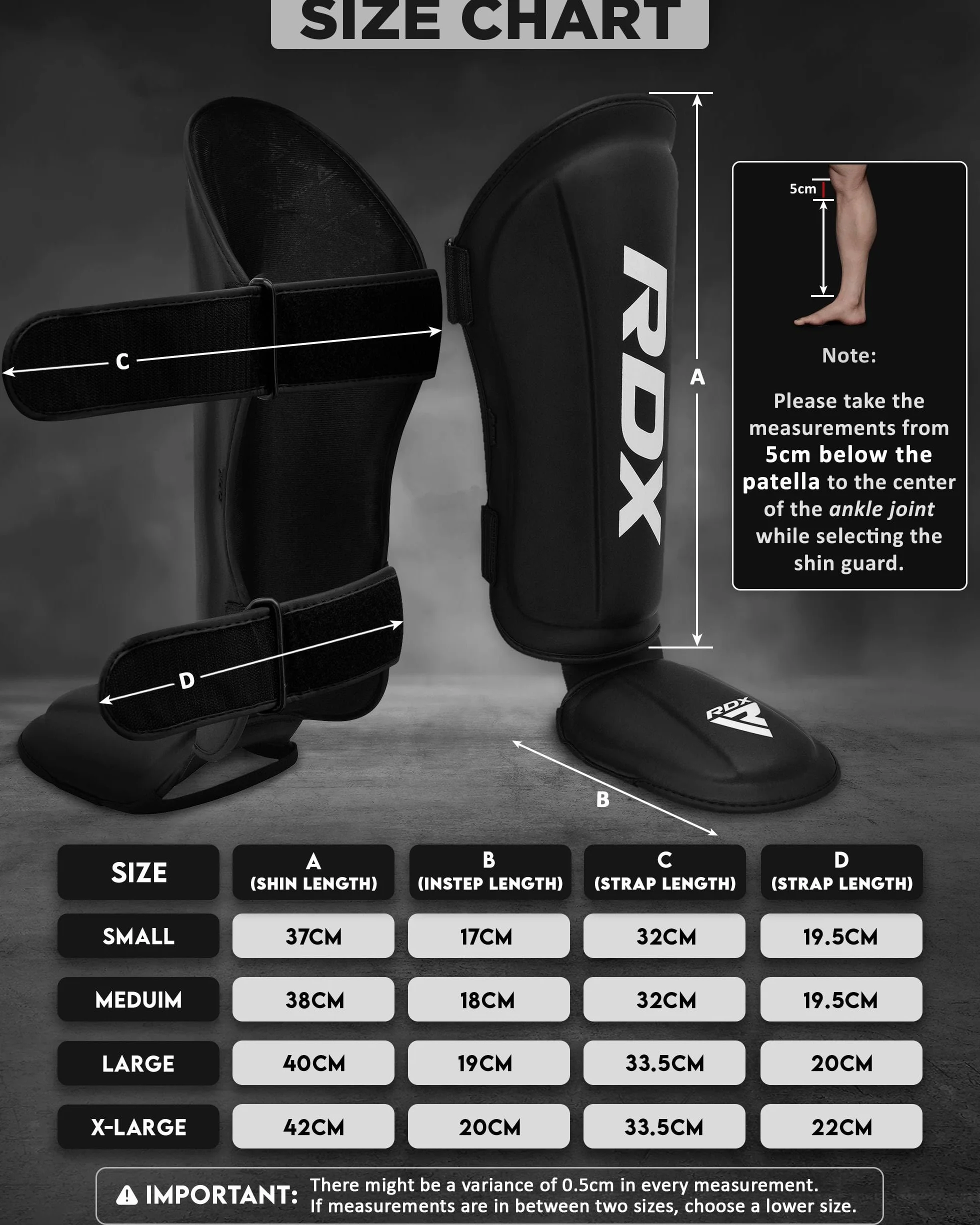 RDX Espinilleras Kickboxing Muay Thai Aprobadas SATRA SMMAF Piel Maya Premium Protección Empeine Piernas