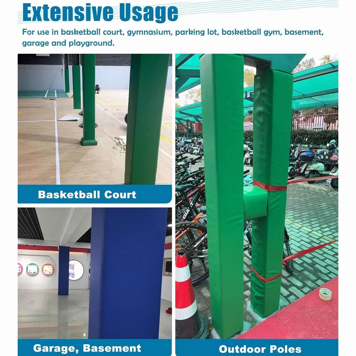 Acolchado protector universal para equipos deportivos, envoltura de espuma duradera para seguridad y absorción de impactos