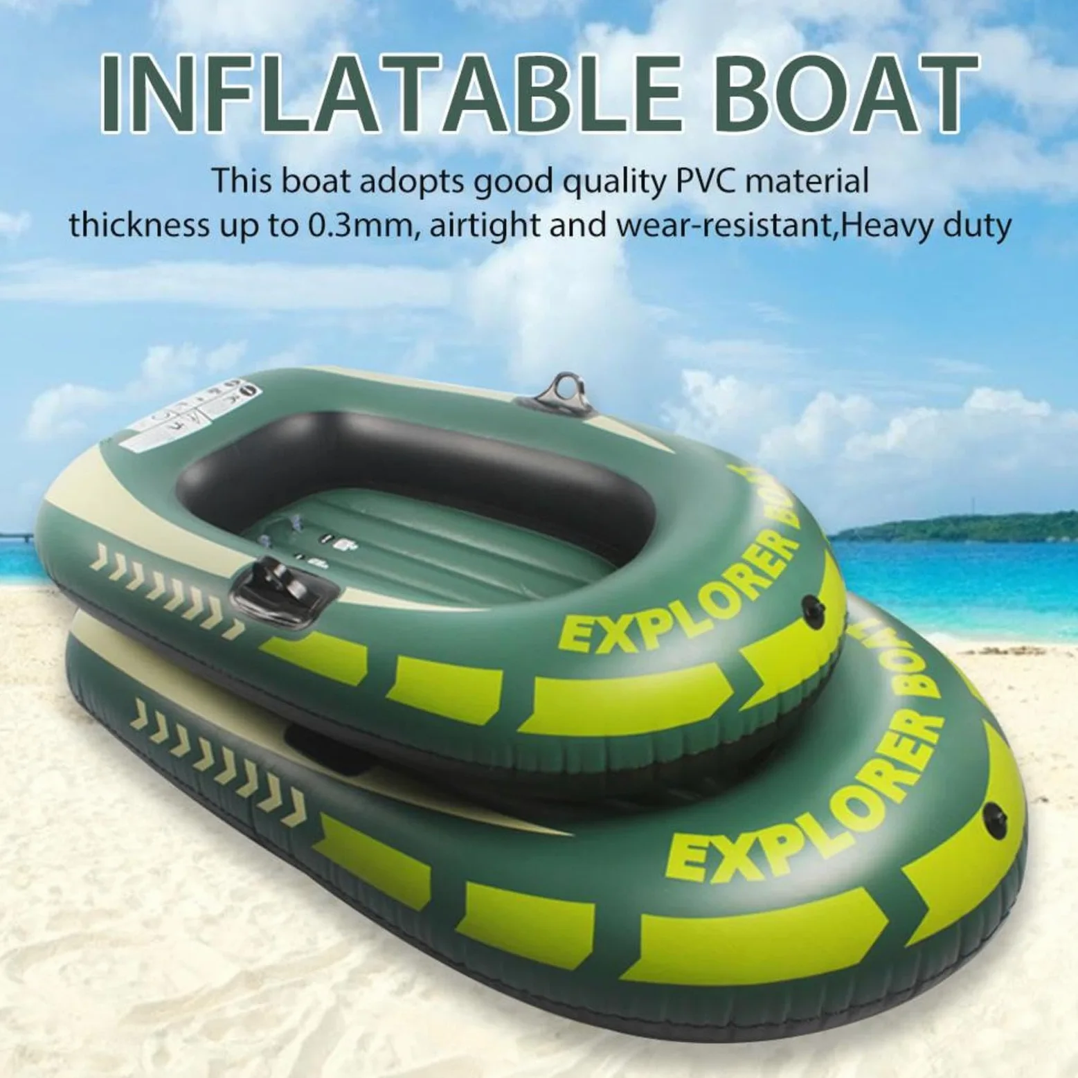 Kayak de Pesca, Doble de, Canoa Inflable Pesca, Dos Personas Adultos | Portable de, pesca adultos Kayak, inflable de, pesca en canoa, doble Outdoor, Ergonomic Versatile
