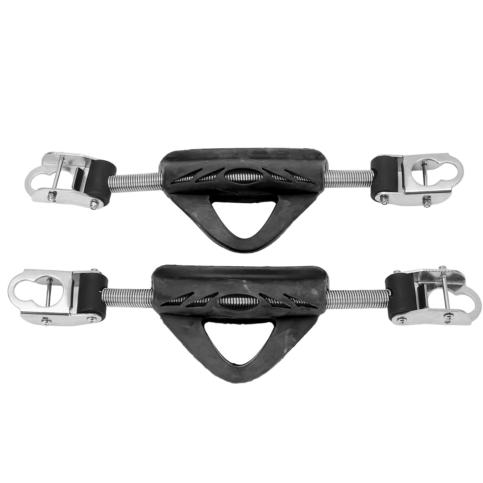 2 Correas de Resorte para Aletas de Buceo, Acero Inoxidable 316, Doble Uso, con Hebillas, para Jet Fin (OMS).