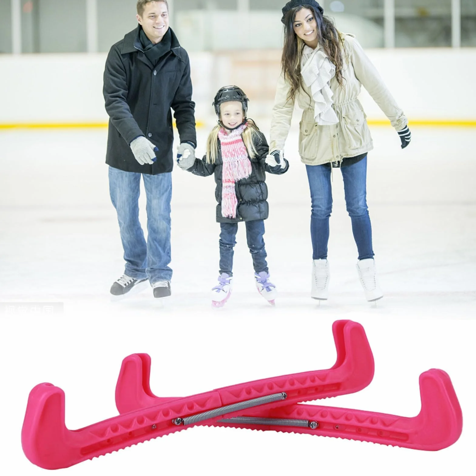 HERCHR Protectores De Patines sobre Hielo, 1 Par De Protectores De Cuchillas De Hockey Deportivo, Protectores De Patinaje Artístico, Accesorios Protectores Ajustables para Patines Artísticos