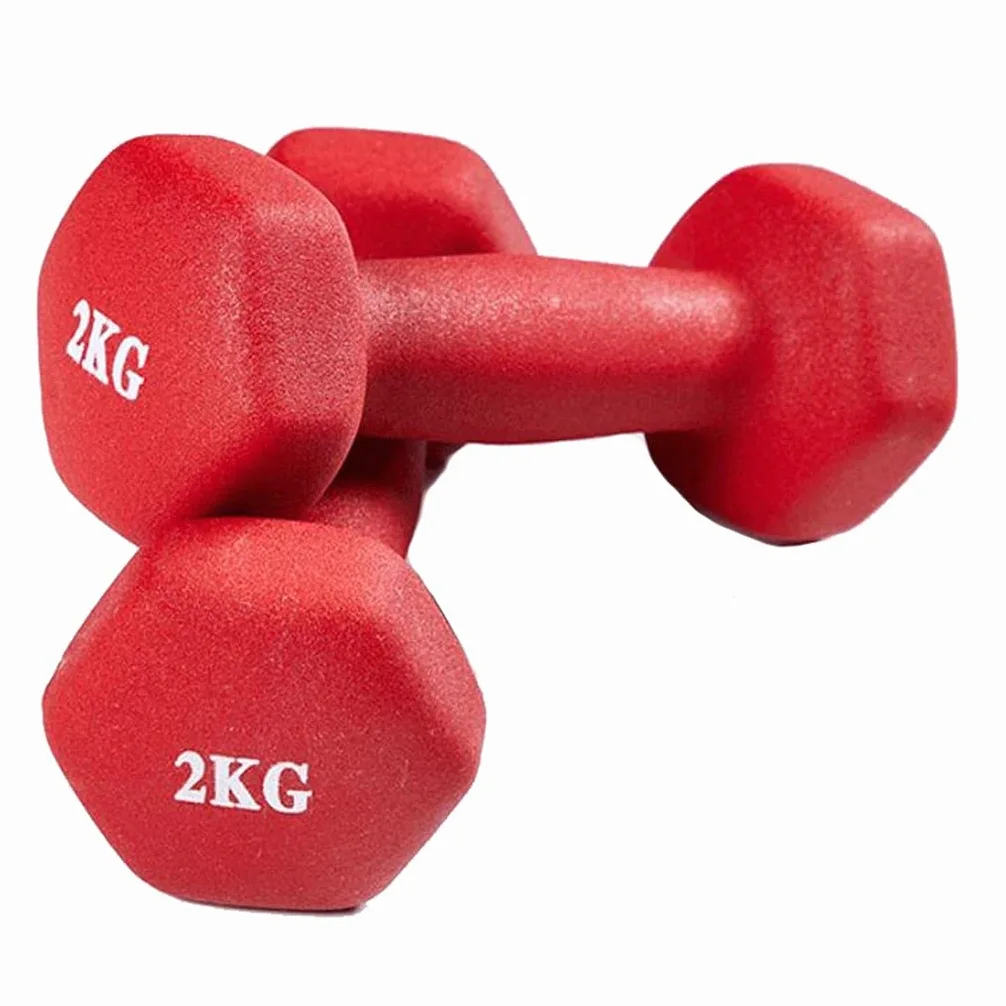 Mancuernas Pesas Recubrimiento de Vinilo Gimnasio y Ejercicios En El Hogar Impermeable y Antideslizante con Acabado Mate, Par Mancuerna pequeña (Size : 2x2kg)