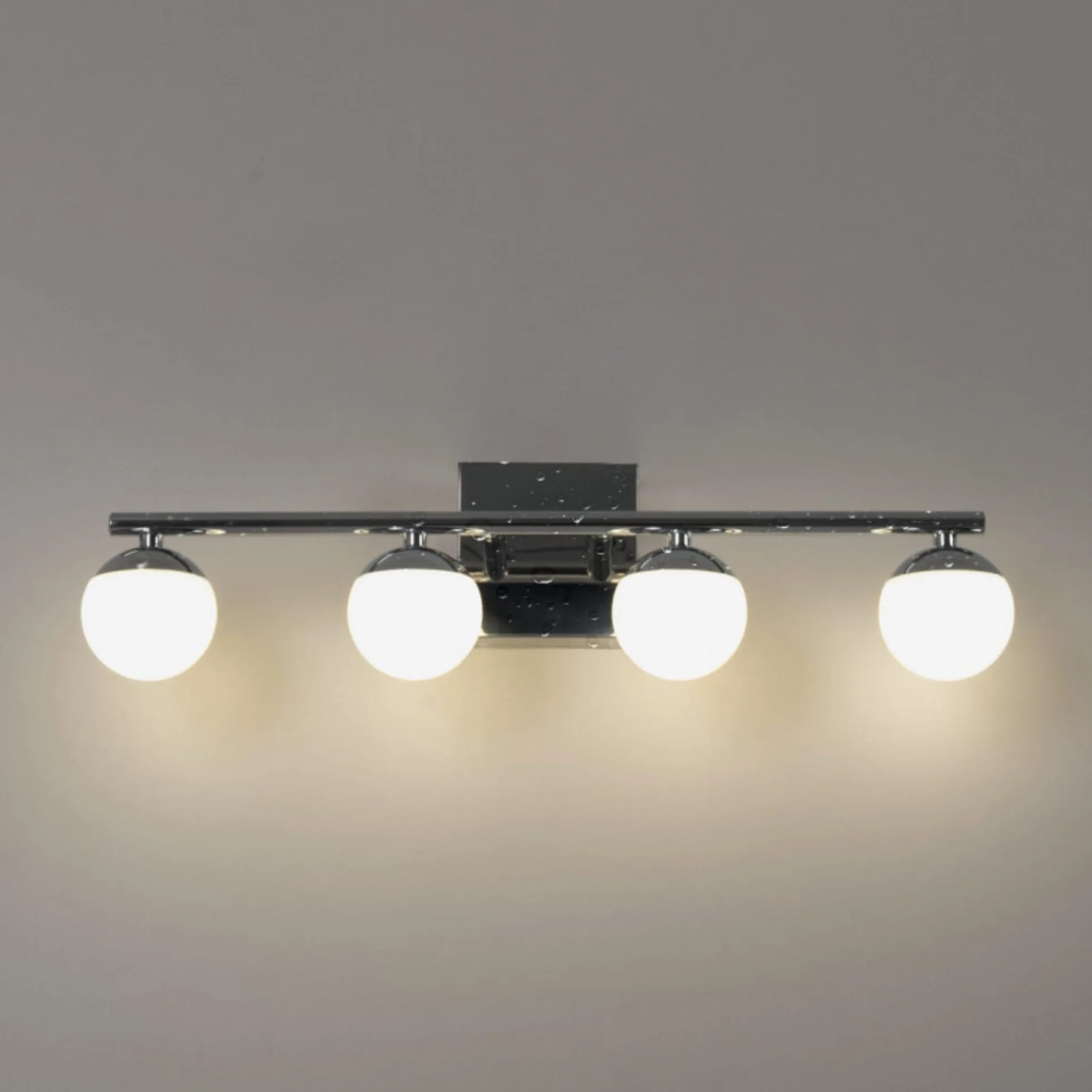 BARCELONA LED Aplique Baño Cromado 12W IP44 4000K 49cm Lámpara Pared