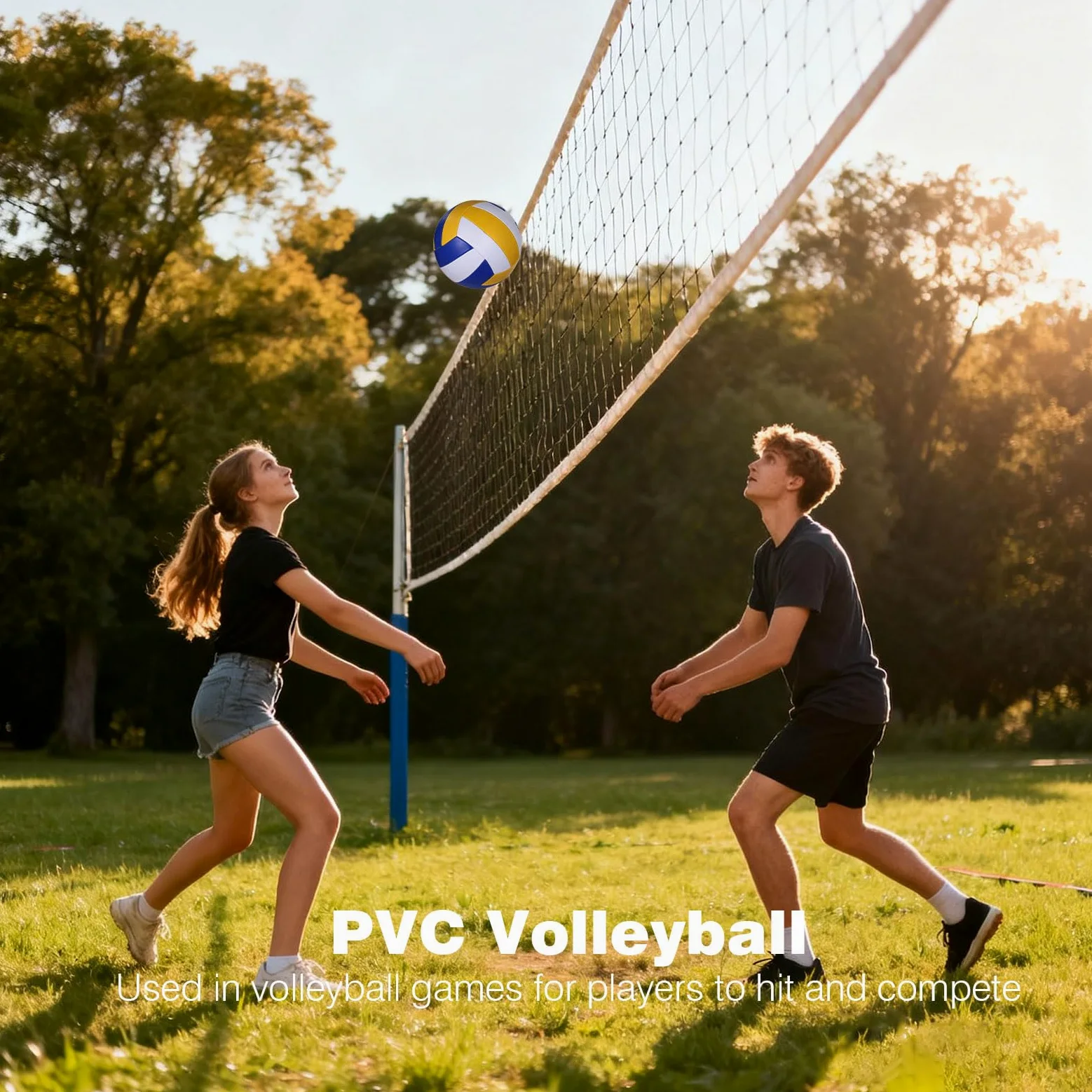 6 pelotas de voleibol tamaño oficial 5 con bomba, incluye 6 bolsas de red y agujas de inflado, pelotas de entrenamiento de PVC suave para uso en interiores y exteriores, adecuadas para