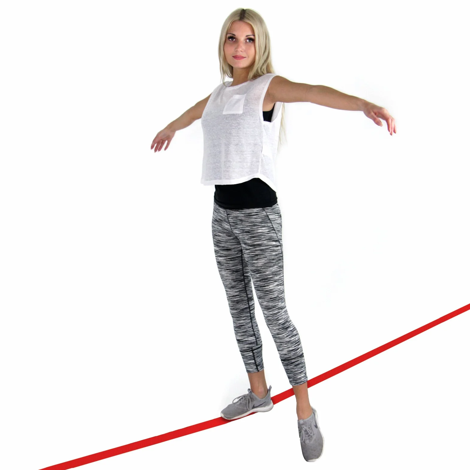 ALPIDEX Slackline 15 m para Principiantes y Expertos, Carga máxima 2 toneladas, Incl. una Bolsa de Transporte, Color:Rojo