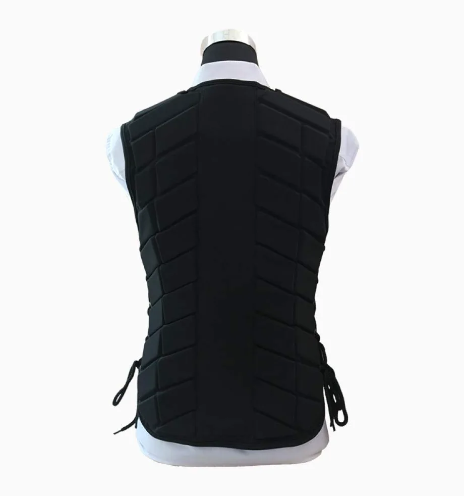 Chaleco Ecuestre Protector De Jinete De Caballo para Adultos Y Niños Ajustable Protector De Espalda del Cuerpo Chaleco Cremallera,M