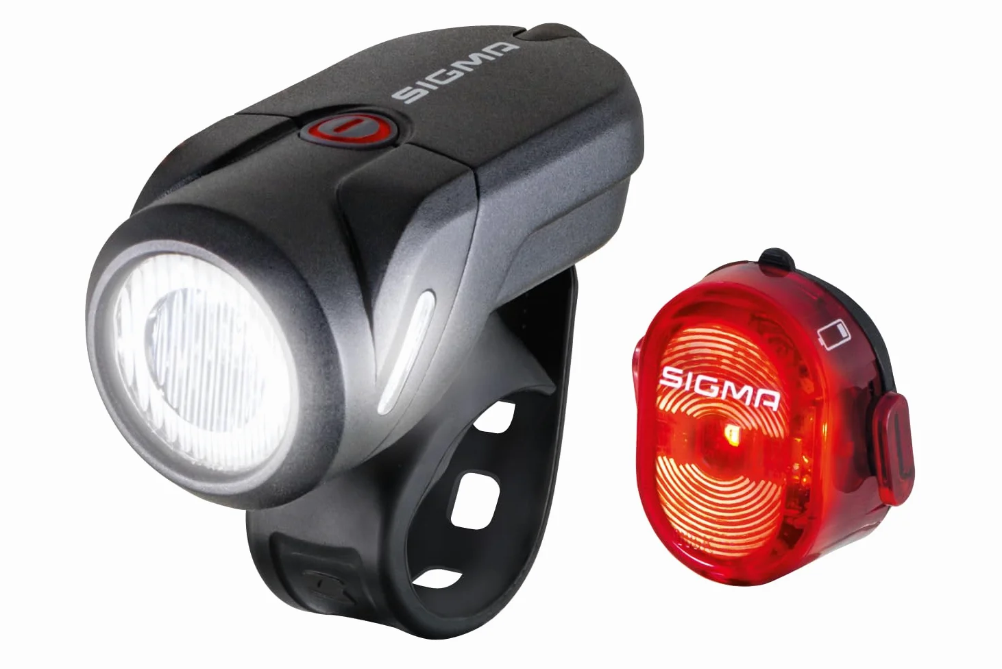 Sigma Aura 35 y Nugget II | Juego de Luces antisalpicaduras para Bicicleta | Luces Delantera y Trasera Recargables