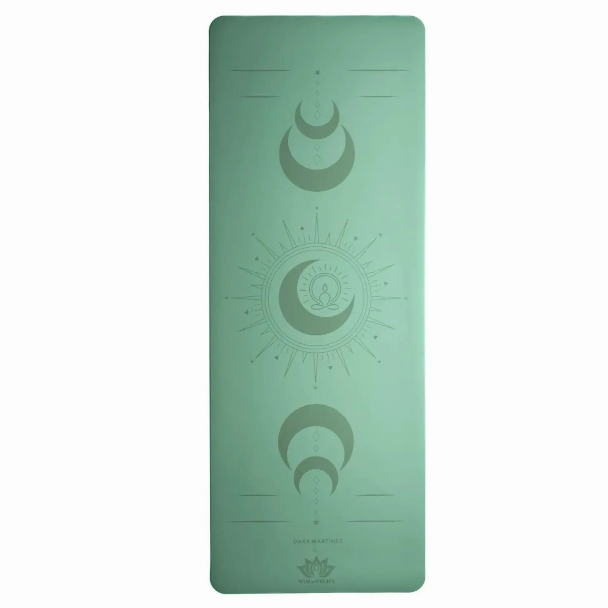 Esterilla Yoga Antideslizante Namastecita – Caucho Natural 4mm – Diseño ‘Dara’ – Mat para Yoga y Pilates, Con Bolsa de Transporte Incluida