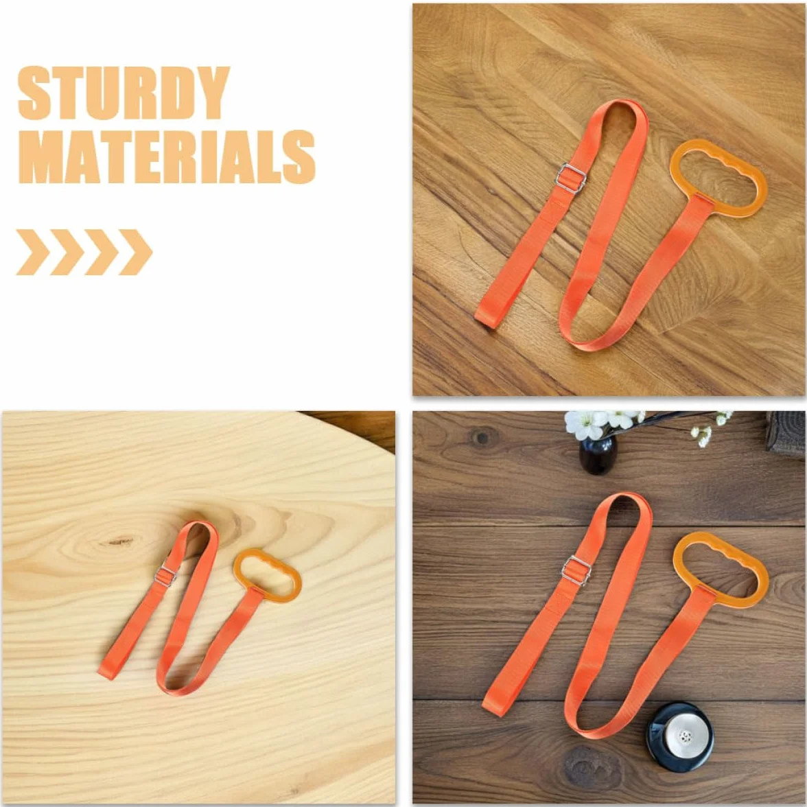 VANZACK Arnés de Arrastre para Ciervos Ajustable Naranja 2 Unidades con Cuerda Autoblocante Resistente y Asa Portátil Sistema de Transporte para Caza y Actividades al Aire Libre