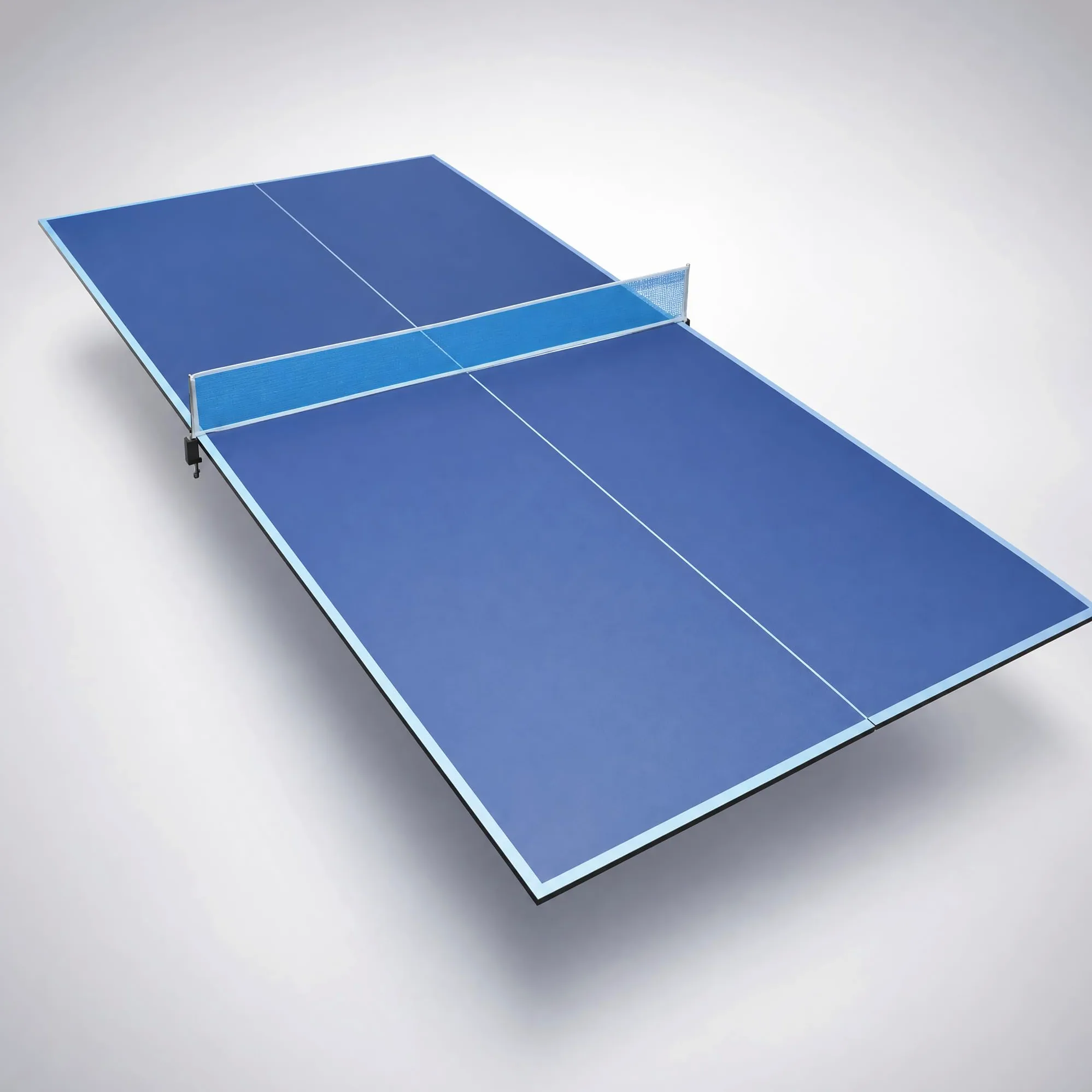 Mesa de ping pong plegable, ahorra espacio, resistente a la intemperie, mini mesa de ping pong plegable para exterior e interior, pequeña con soporte
