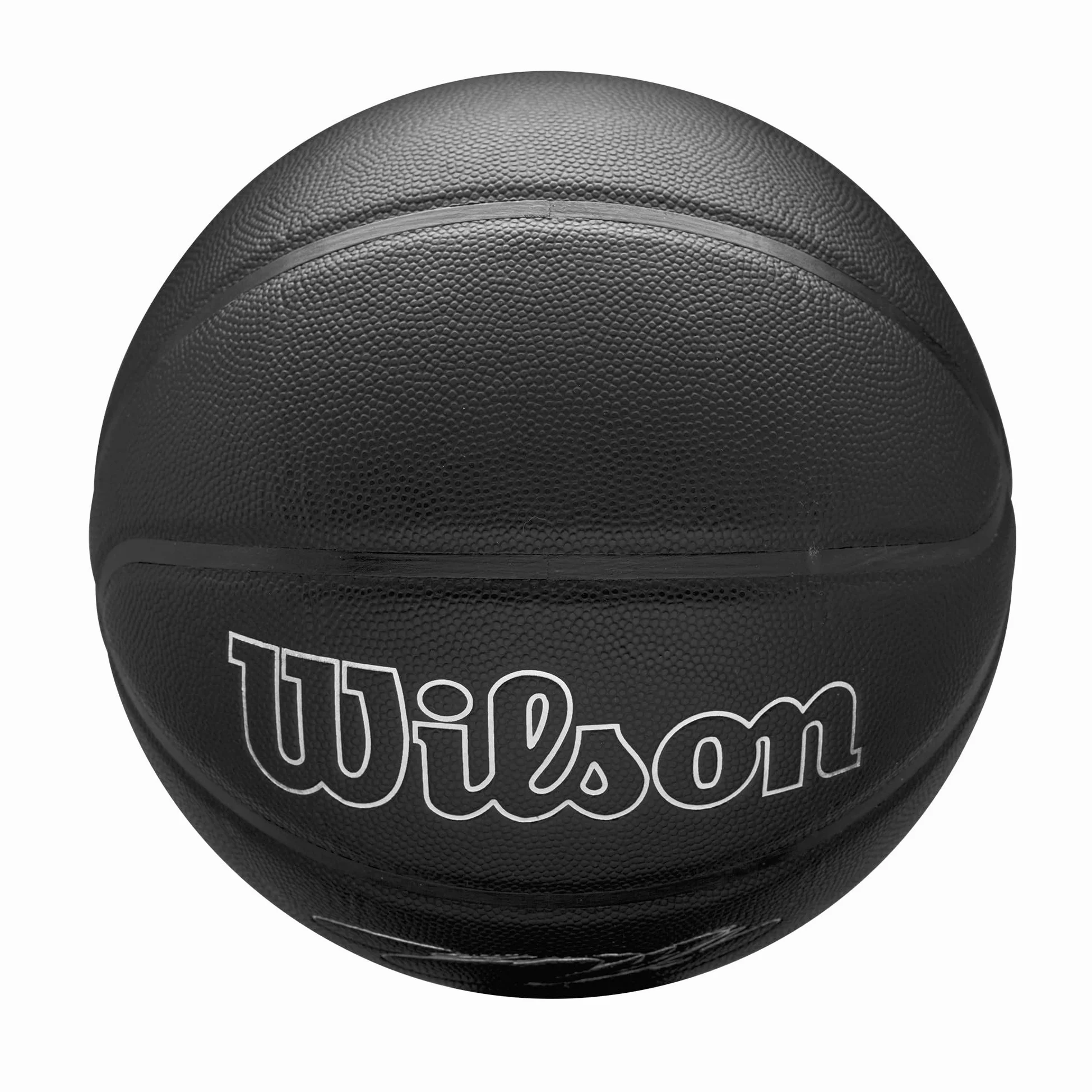 Wilson Balón NBA Player Evergreen, con Cubierta de Tacto Puro, Ideal para Juego al Aire Libre, Resistente a la Intemperie, Jugador: James, Color: Negro, Talla: 7