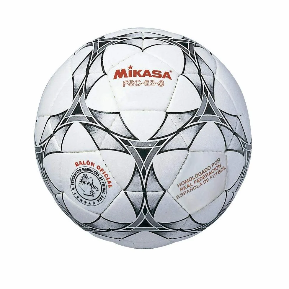 Mikasa FSC62S - Balón de fútbol Sala, Talla 4, Color Blanco/Negro