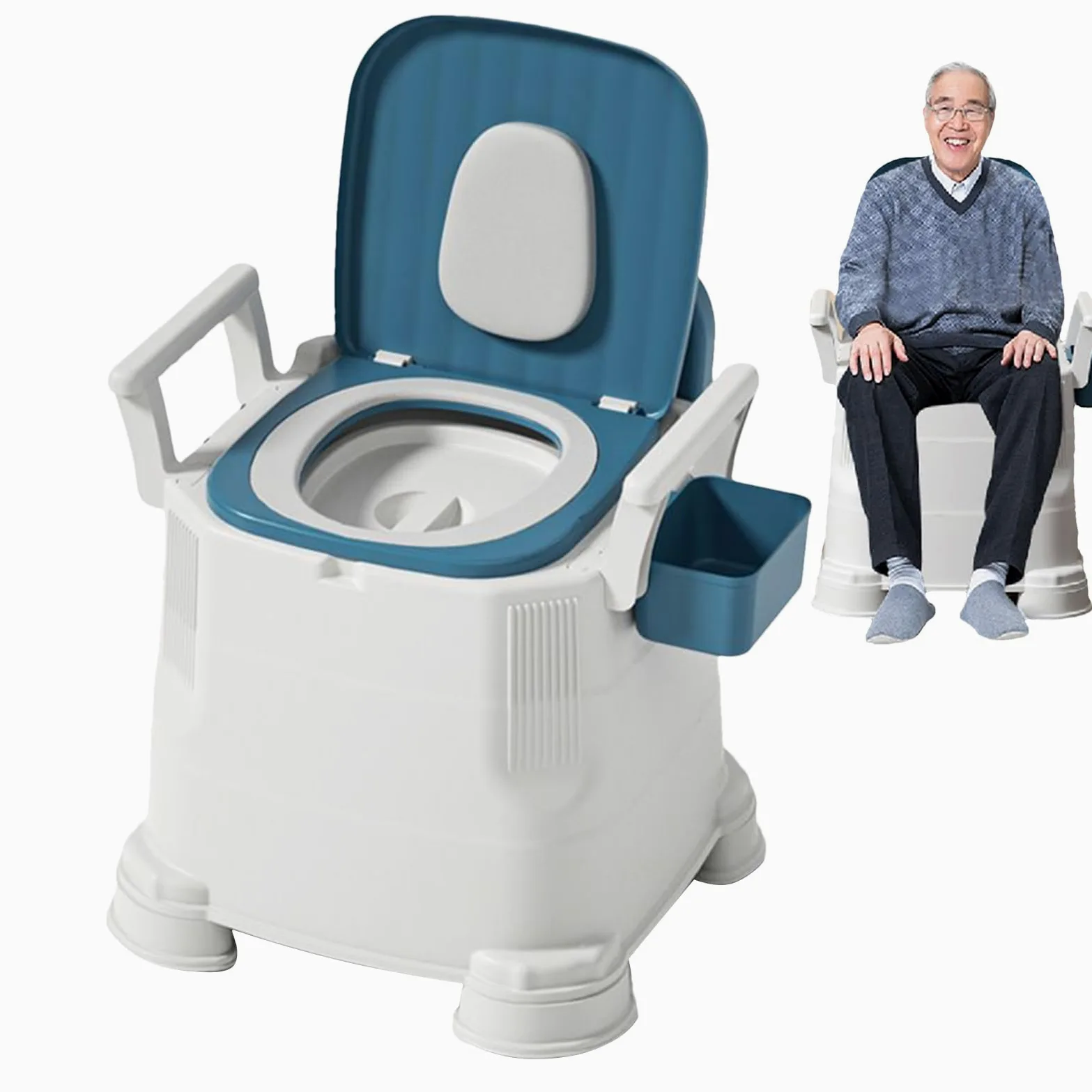 Inodoro Portátil Adultos de Sellado | Asiento Entrenamiento WC Infantil Para Ancianos, Embarazadas, Niños, Interior, Exterior, Hogar Y Camping, Portátil, Fácil