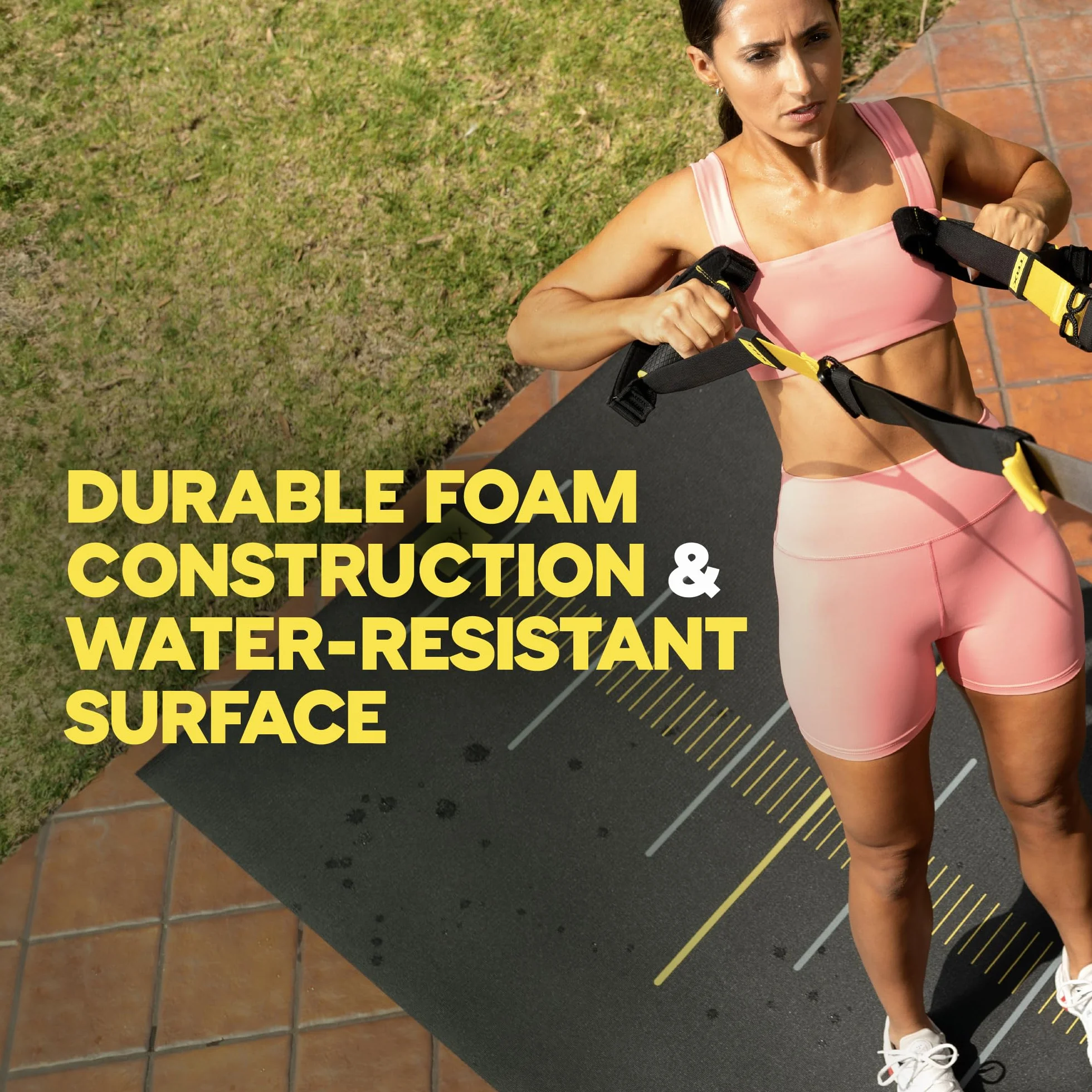 Estera de entrenamiento de suspensión TRX 72 pulgadas x 24 pulgadas
