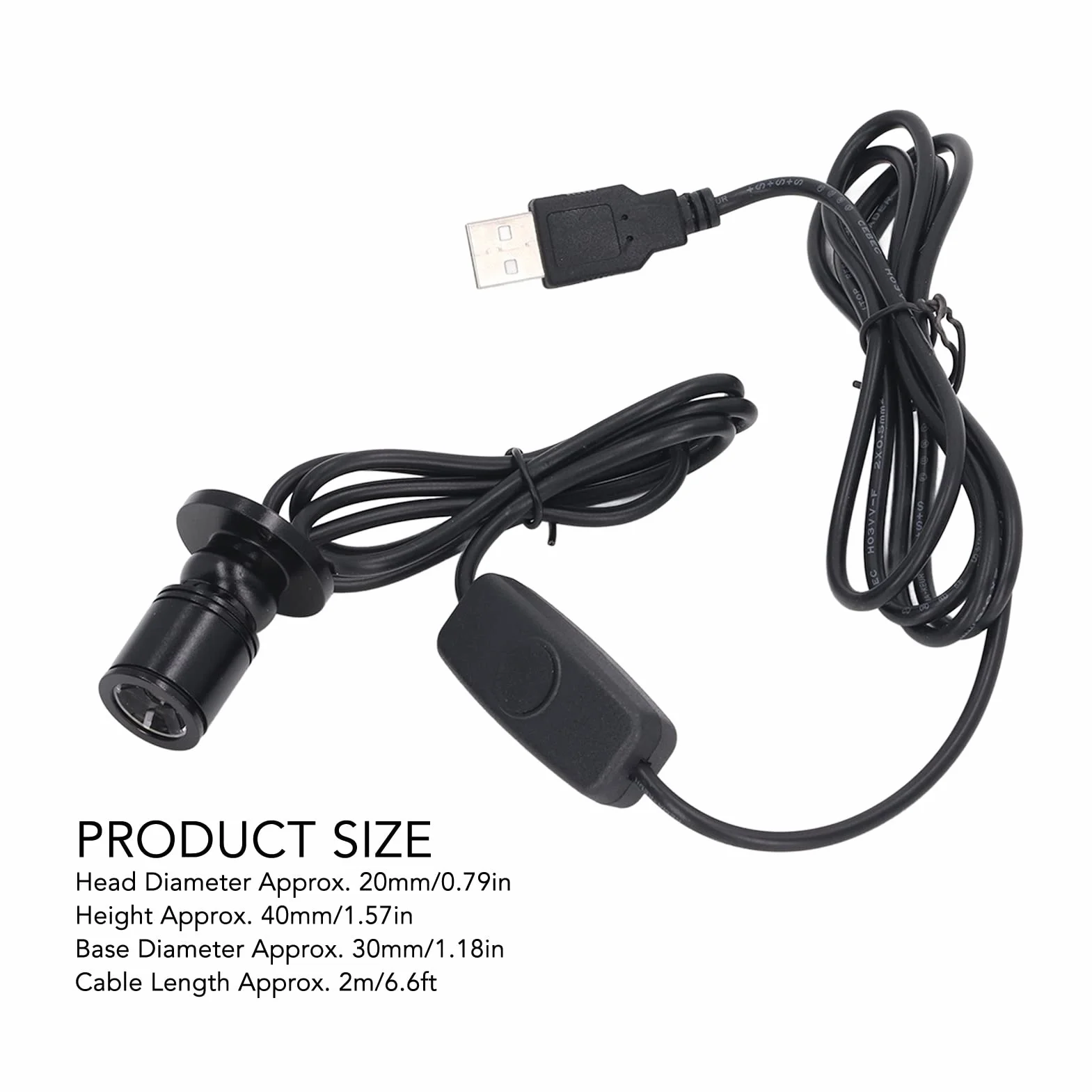 lyrlody Mini Focos LED Regulables USB 4000K Luz Natural 2M