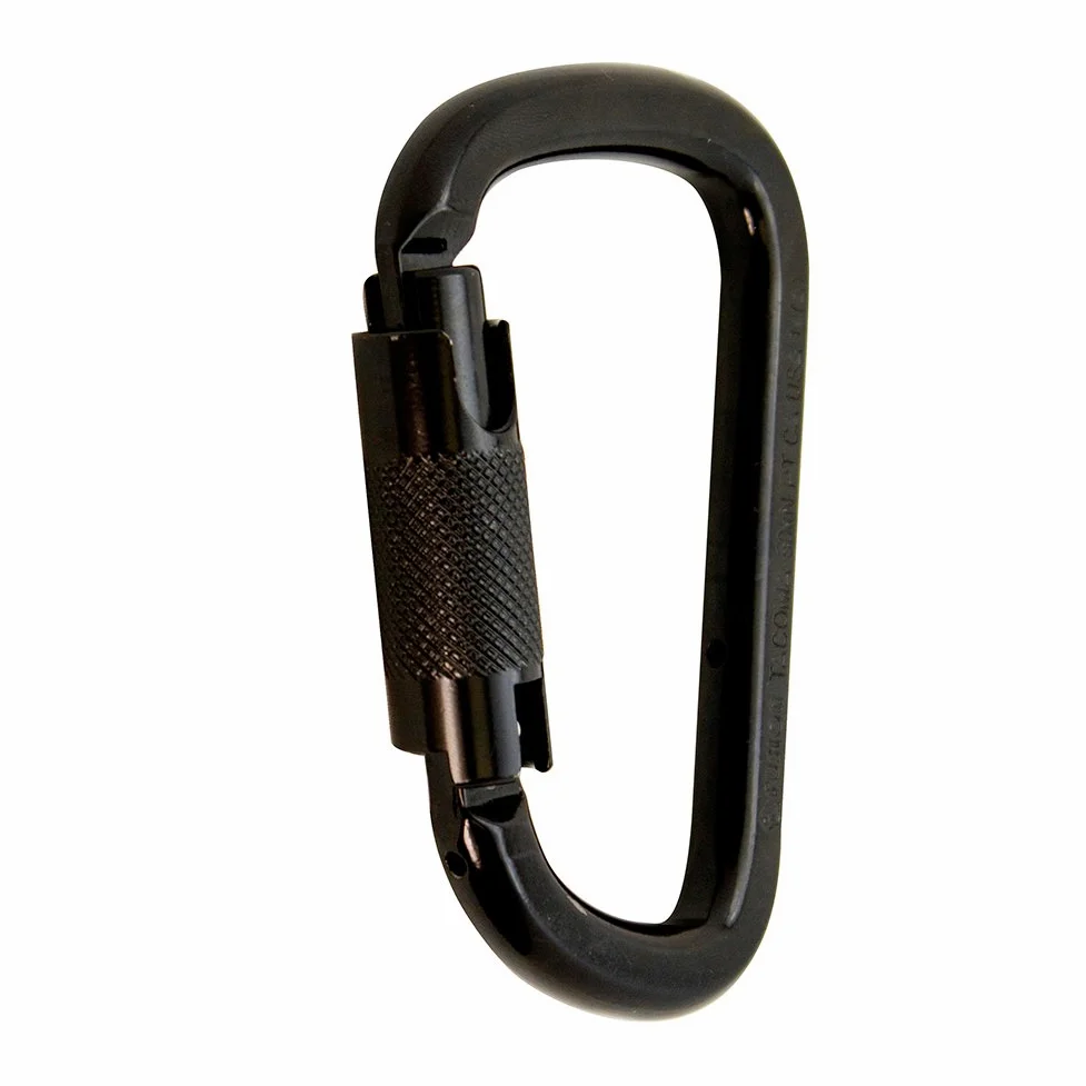 Fusion Tacoma Steel Triple Lock with Key Nose Modified D-Shaped - Mosquetón (10 Unidades) Unisex Adulto