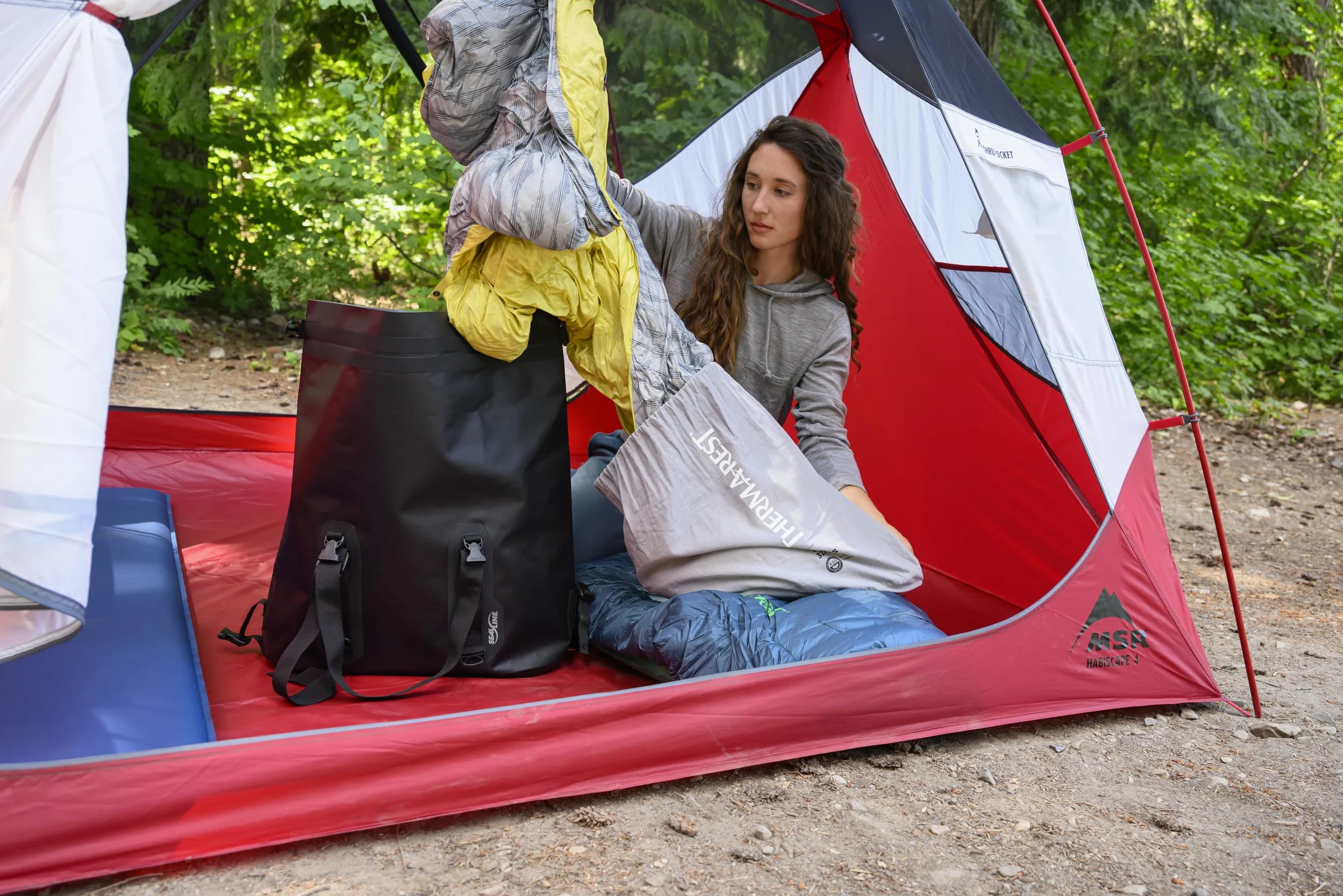 Therm-a-Rest LuxuryMap - Colchoneta de Dormir de Espuma autoinflable para Camping, tamaño Grande, 64 x 196 cm