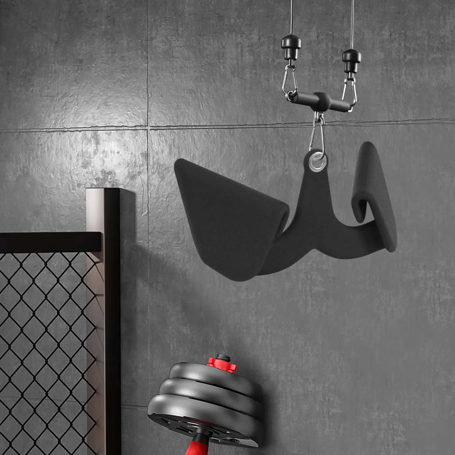 7 barras Lat Pull Down Bars Set V Form Pull-Down Kabelzuggriff Latzug-Aufsätze Ergonomischer Griff für Krafttraining am Rücken Bizeps-Curl, Trizeps-Latzugstange