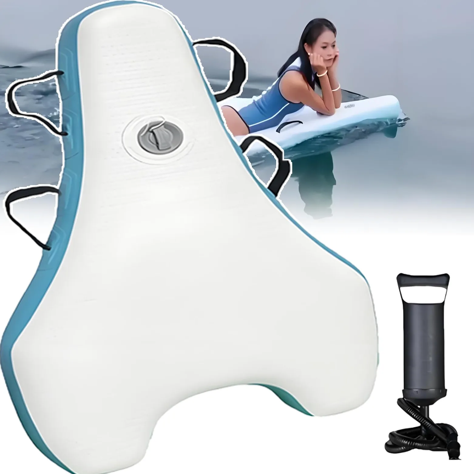 Patinete subacuático 2 en 1 + kit de bodyboard: 500 W sin escobillas, 3-7 km (1.87-4.4 mph)/velocidad H, 9 marchas, mango de 360°, Ultimate Family Water Adventure 2025, NoScooter