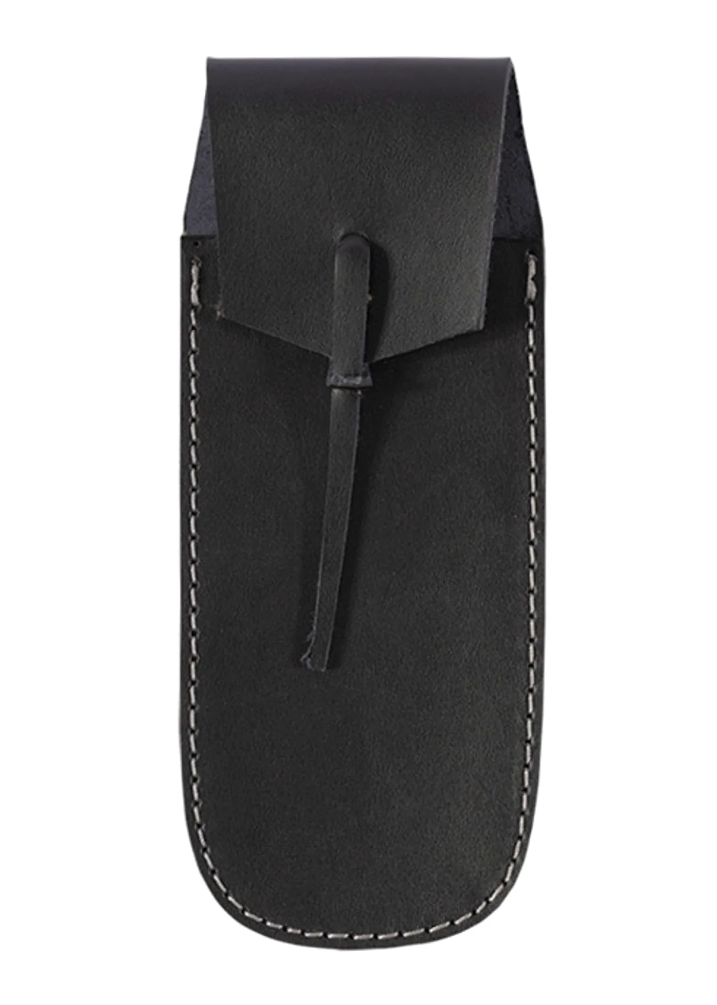 Cubiertos medievales forjados a mano de 4 piezas, con funda de piel: cuchillo, tenedor, cuchara y punzón para comer medieval / vikingo - varios tipos de mangos (con mangos de madera)