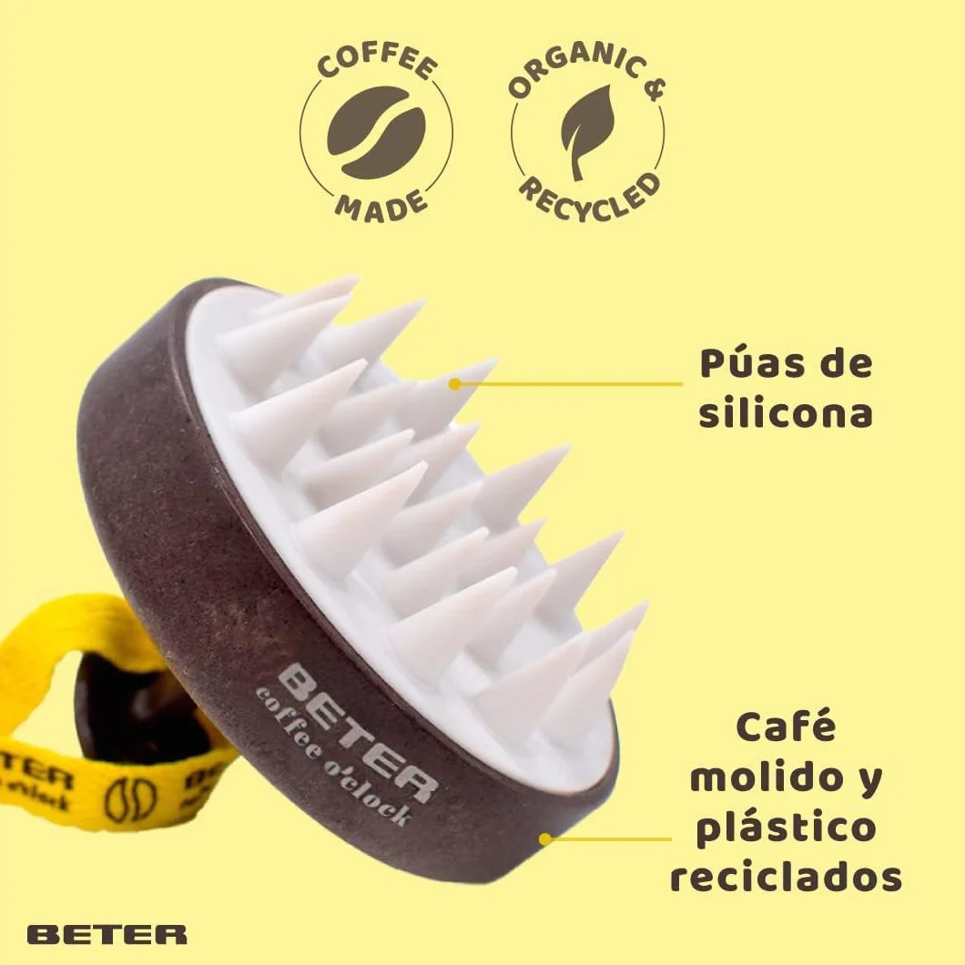Beter Cepillo Masajeador para Cuero Cabelludo Scalp Massager Púas de Silicona