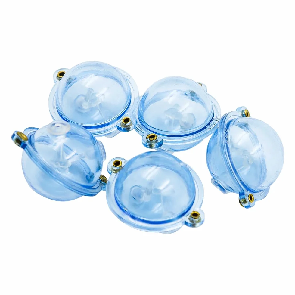 Sarini 5 uds Flotador de Pesca Bolas de plástico ABS Bola De Agua flotadores de Burbujas Aparejos de Pesca en el mar Accesorios al Aire Libre