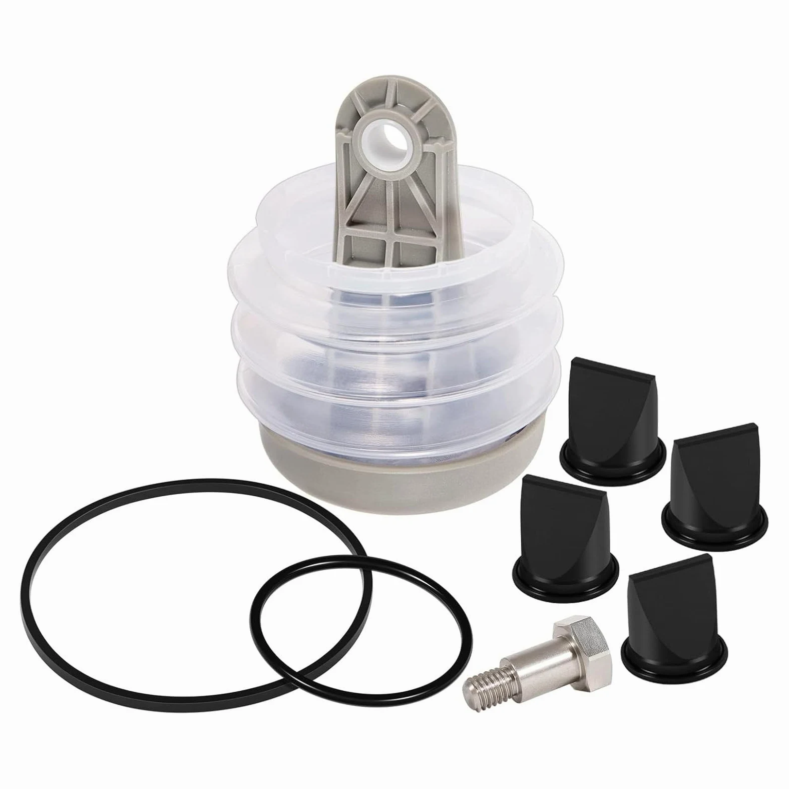 Conjunto de fuelle alto con válvulas de pico de pato y juntas tóricas de silicona, bombas flexibles para inodoros marinos, piezas de inodoro al vacío de alta eficiencia
