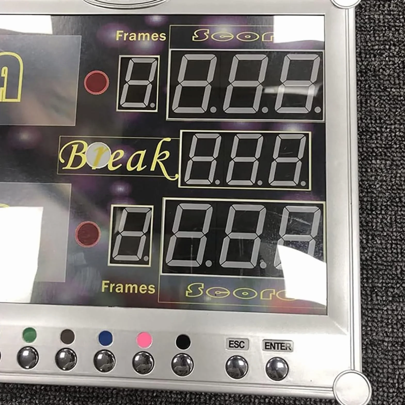 Marcador LED para billar y snooker, pantalla digital con control remoto, montaje en pared, puntuación 0-199