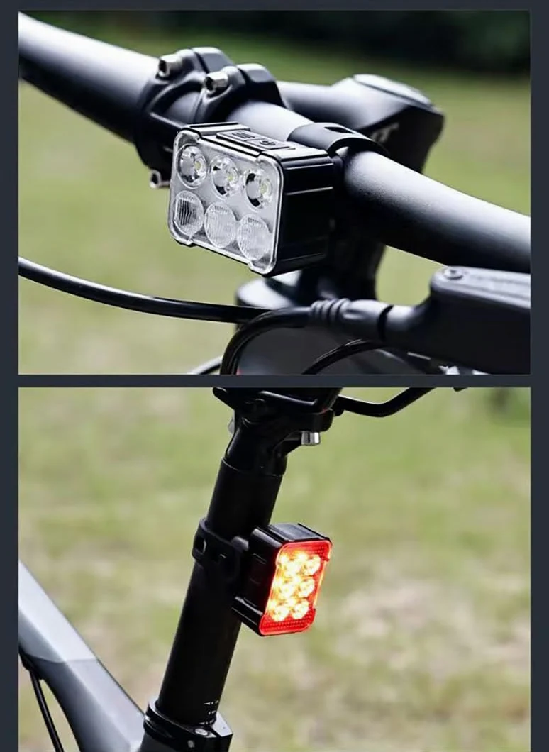 Luz Bicicleta Set para Felt VR Advanced 2023 2024, Impermeable Luces Bicicleta Delantera y Trasera Recargable Luz Delantera Bicicleta Luz Trasera Bicicleta,C Set