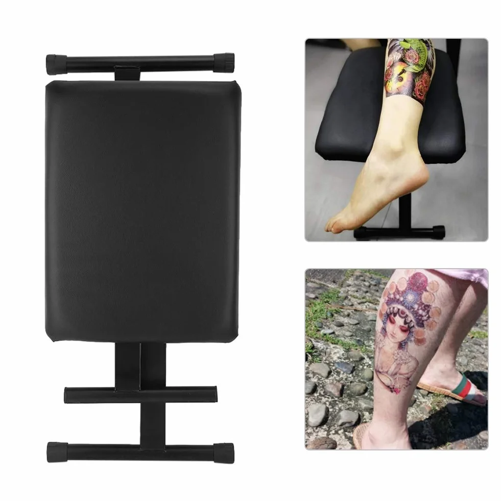 Luqeeg Taburete de Pedicura Reposapiés Altura Ajustable Cojín Grueso para Salón de Belleza