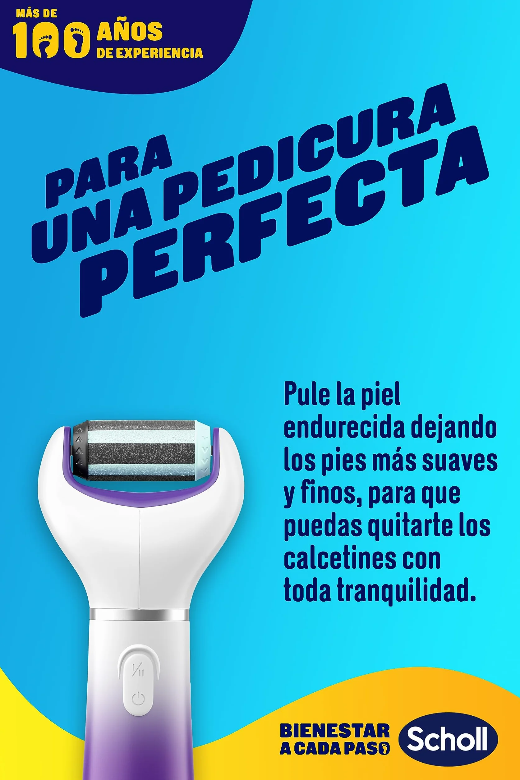 Scholl Expert Care 2 en 1 Lima Eléctrica para Pies - Quita Durezas y Callos, Pedicura Profesional