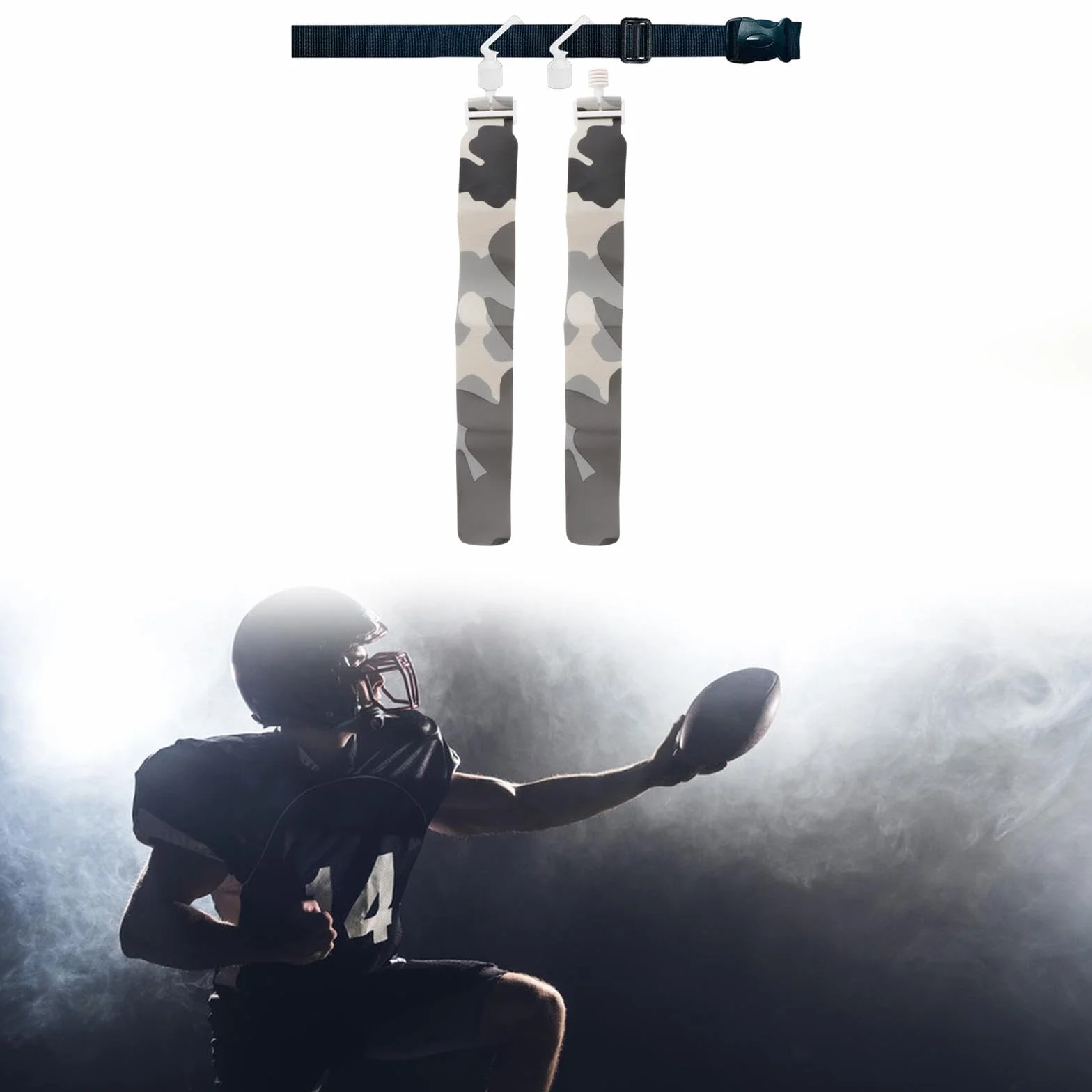 Rugby Tag Belt Flag Football Bann Flag Competition Accessors Accesorios PLAYORES COMPAÑADA Correa de LA Cinta DESCATABLE