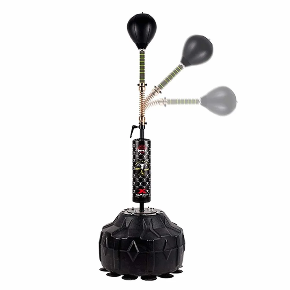 Saco de Boxeo Bolso Cobra Bolsa Fitness Reflex Saco De Boxeo Bola De Velocidad De Boxeo De Alto Rebote Altura Ajustable 145-180cm. Saco de Arena Pesado (Color : Black, Size : 50 * 50 * 180cm)