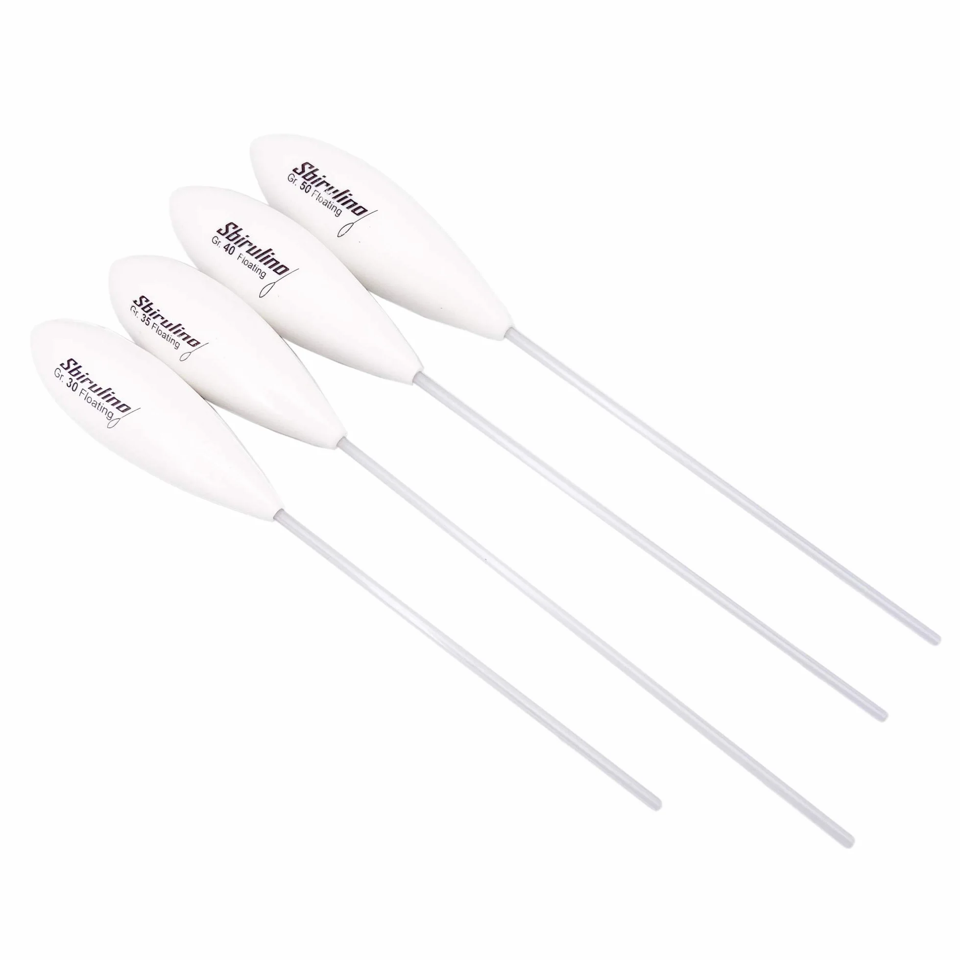 Sbirulino Kit de bombardas de pesca (juego de bombardas flotantes 30-35-40-50 g)