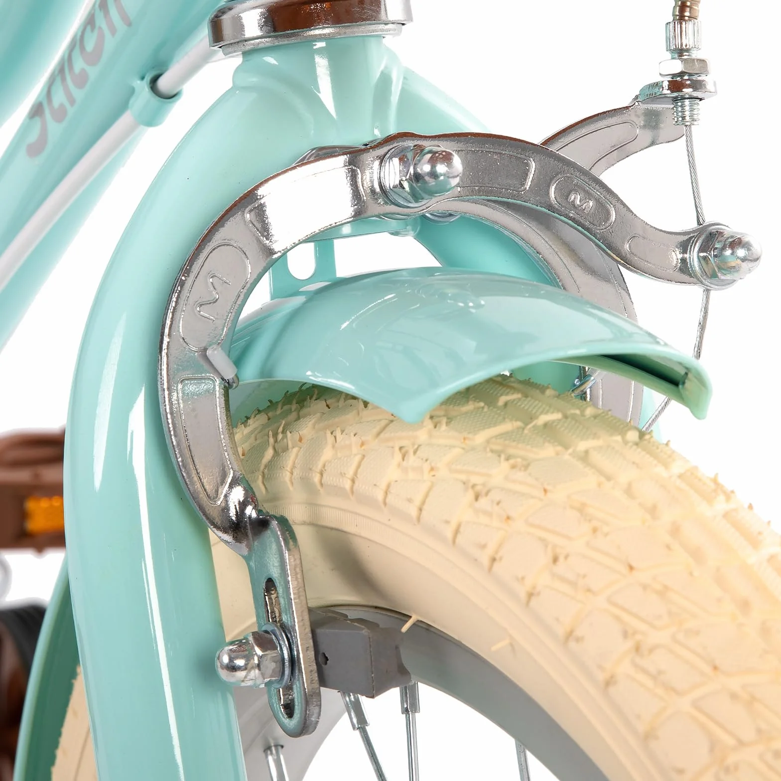 STITCH MANCHI 12 & 14 & 16 & 18 Pulgadas Bicicleta Infantil con Cesta y Ruedas estabilizadoras para niñas y niños de 2 a 9 años (Verde y Rosa)