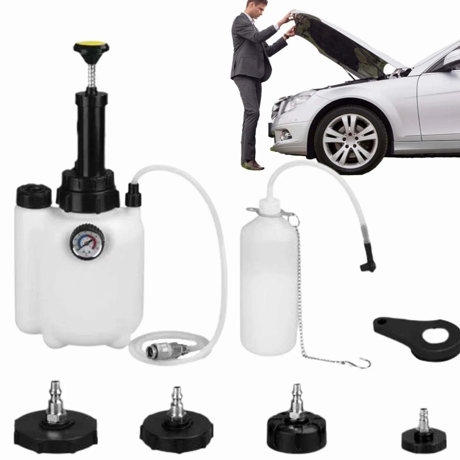 Kit De Sangrado De Líquido De Frenos Sangrador De Presión De Frenos Para | Mantenimiento Vehicular Para Usuarios Particulares Y Talleres