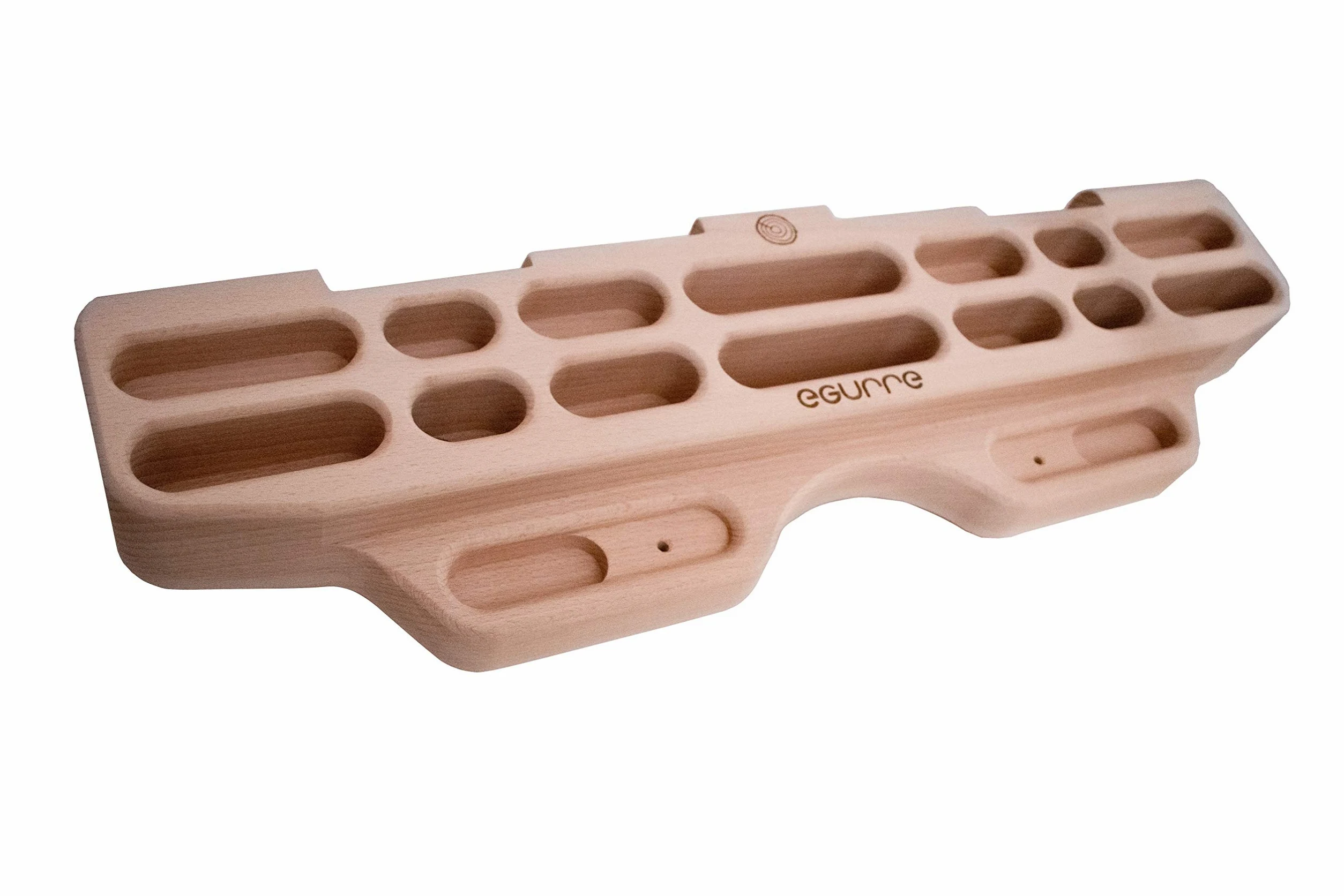 eGUrre hangboard Fingerboard Tabla Entrenamiento Escalada- Deabru, presas de Escalada de Madera Tabla Entrenamiento