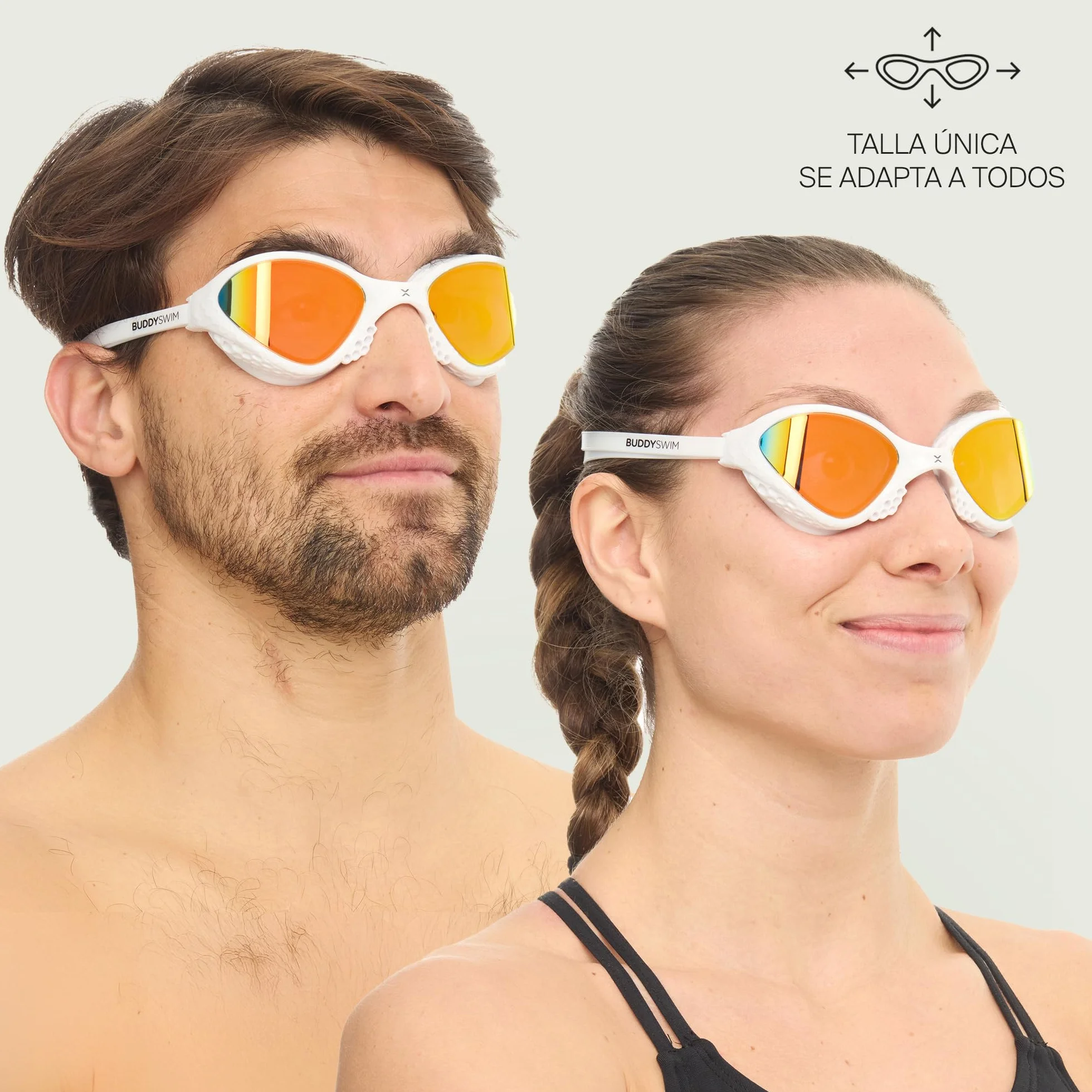 OzeanX Gafas Natacion Hombre Mujer Proteccion UV400 Antivaho Lentes XVISION Panoramicas Ajuste Hidrodinamico