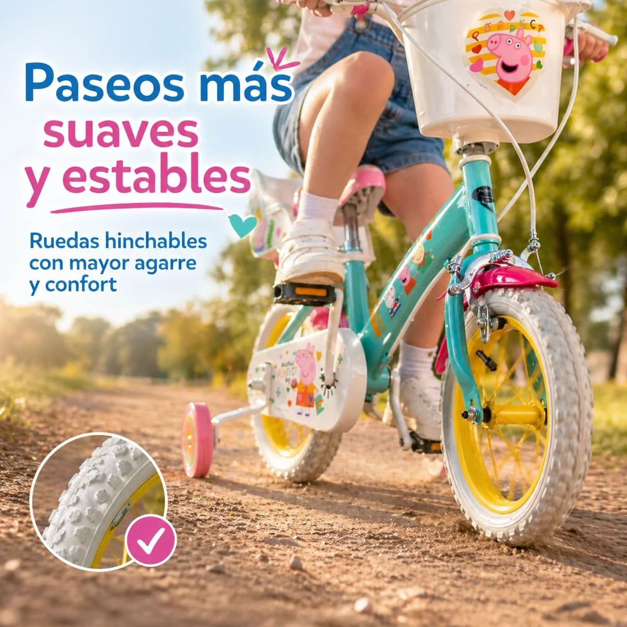 Bicicleta 12" Peppa Pig 3-5 años