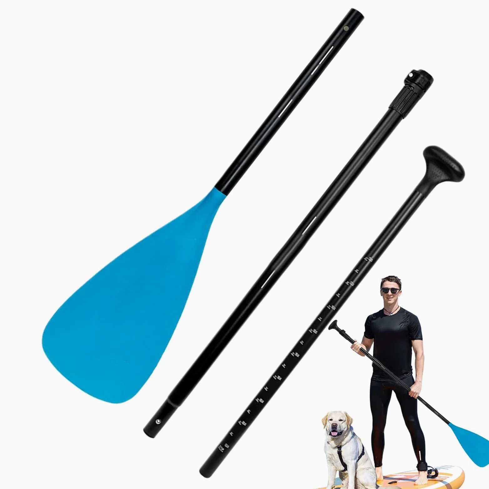 Remo pour Paddle Board - Outil D'Aviron Amovible | Palas De Kayak Antidérapante avec Manche Léger Durable, Accessoires pour Canoë Navigation extérieure, Aventure Pêche Débutant Loisirs Camping